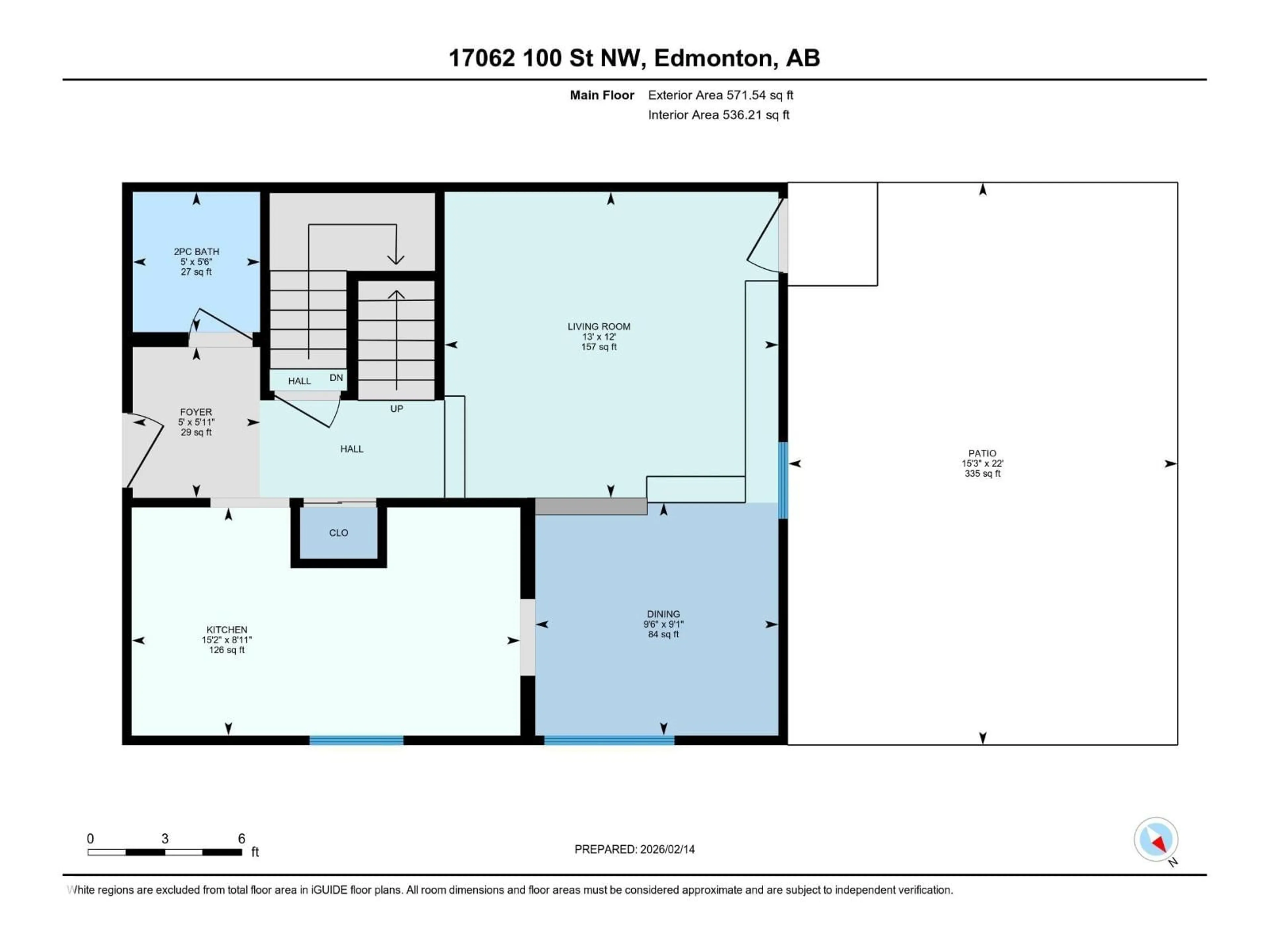 Floor plan for NW - 17062 100 ST, Edmonton Alberta T5X5E1