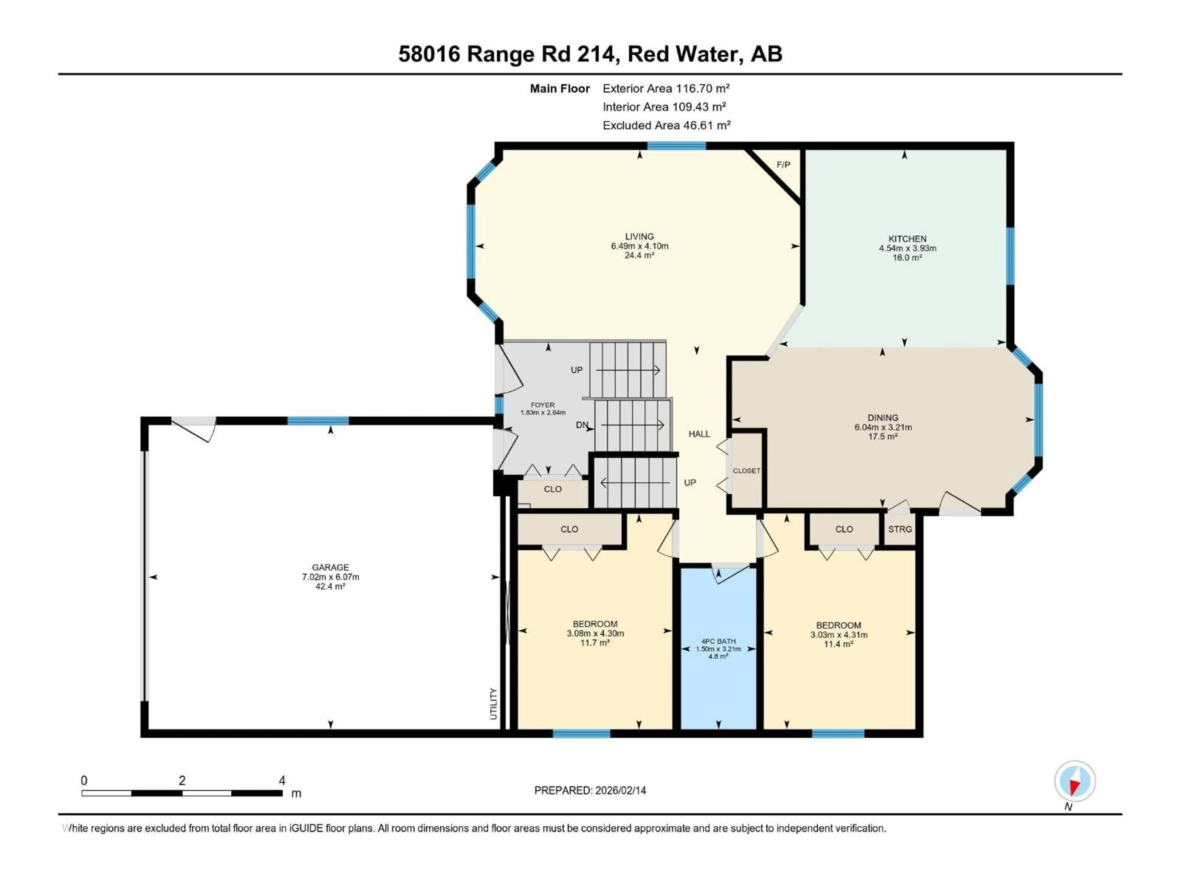 Floor plan for 58016 RR 214, Rural Thorhild County Alberta T0A3J0