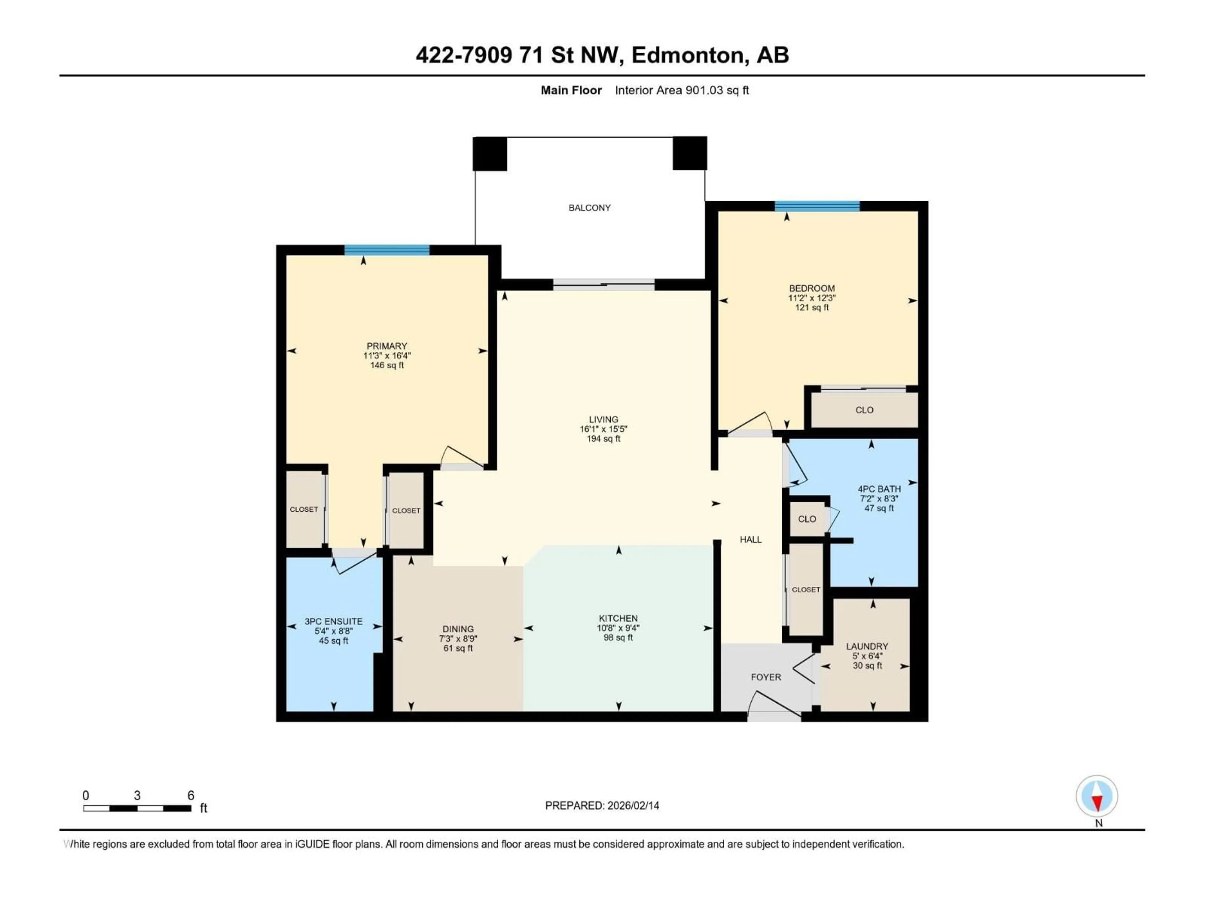 Floor plan for #422 - 7909 71 ST, Edmonton Alberta T6B3P5