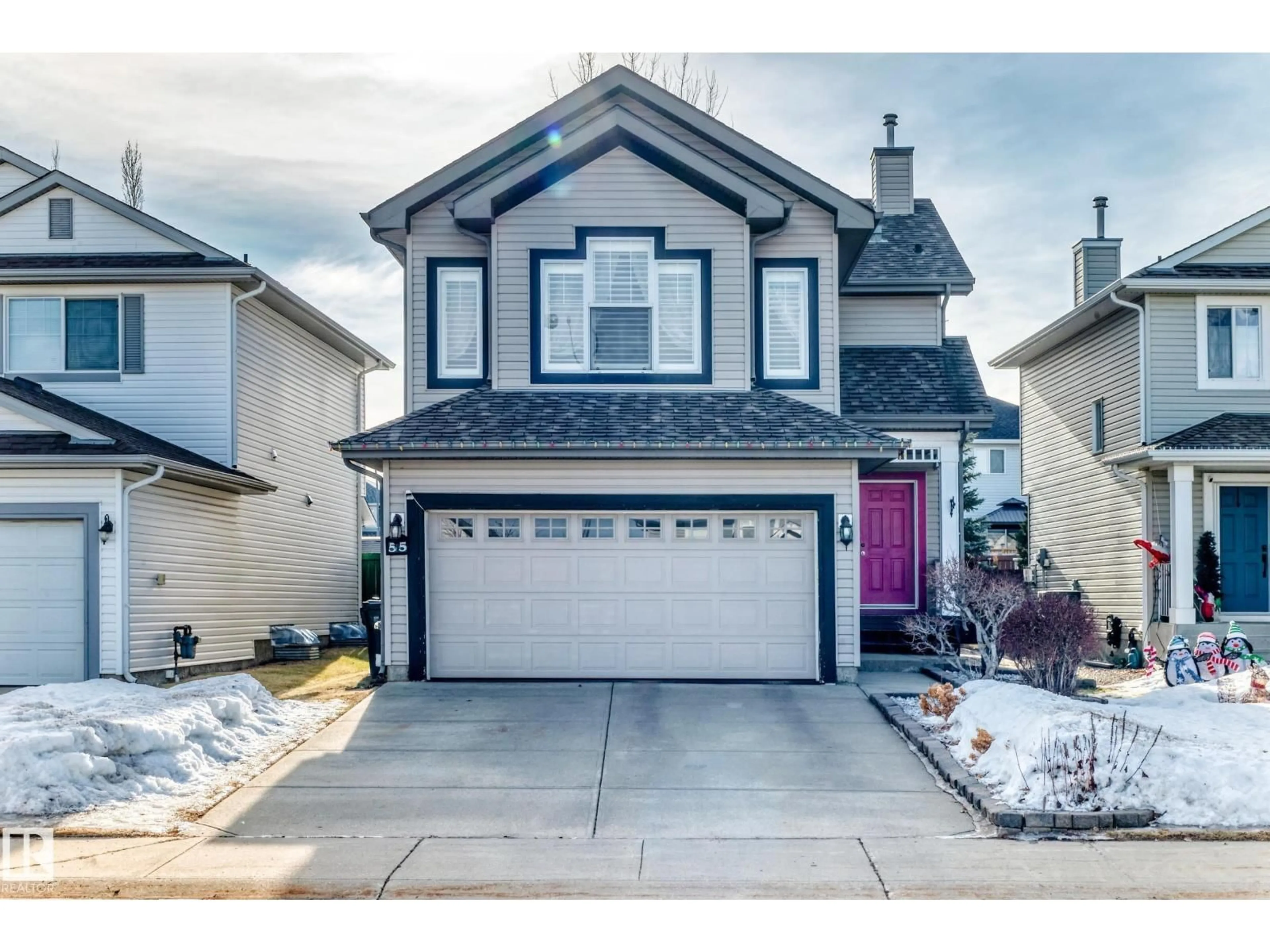 Home with vinyl exterior material, street for 55 CHESTERMERE RD, Sherwood Park Alberta T8H2S2