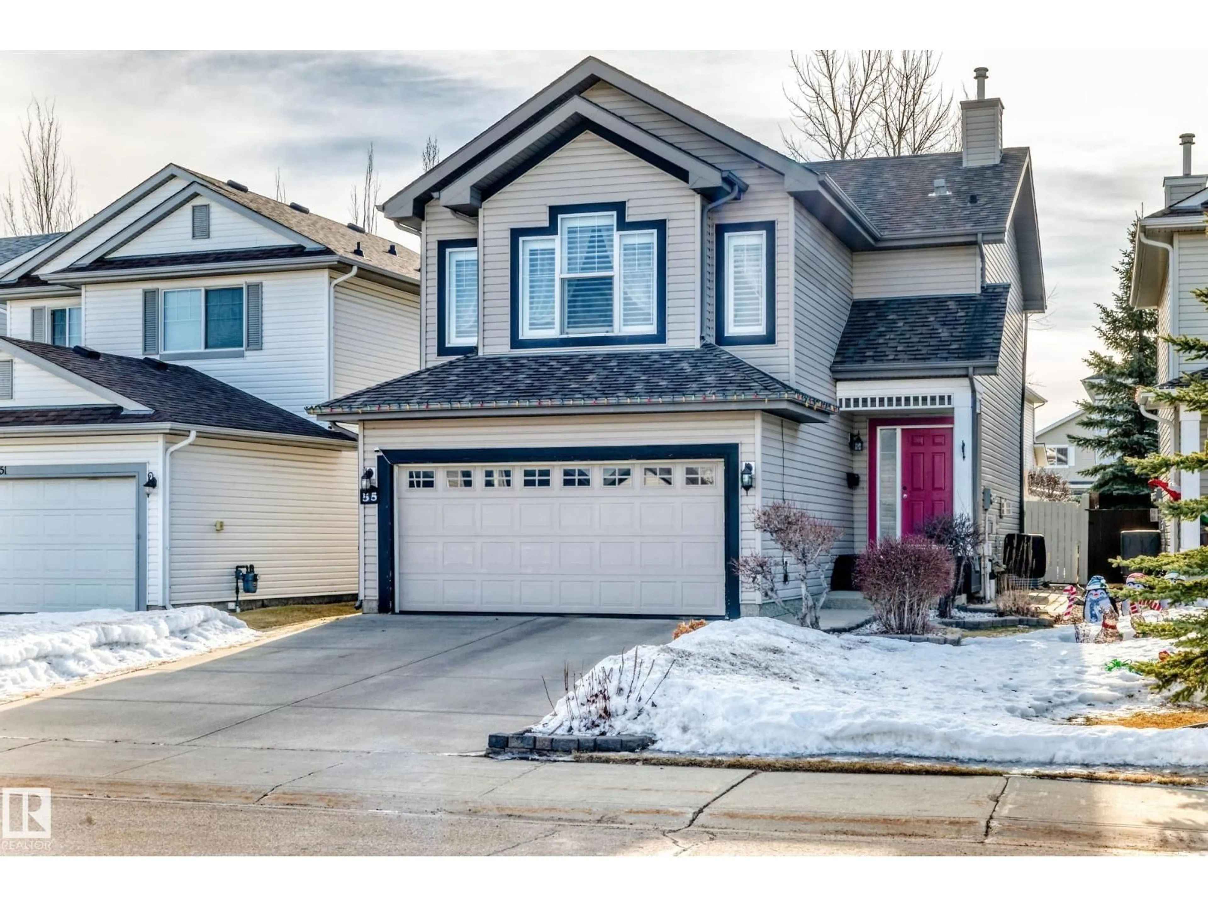 Home with vinyl exterior material, street for 55 CHESTERMERE RD, Sherwood Park Alberta T8H2S2
