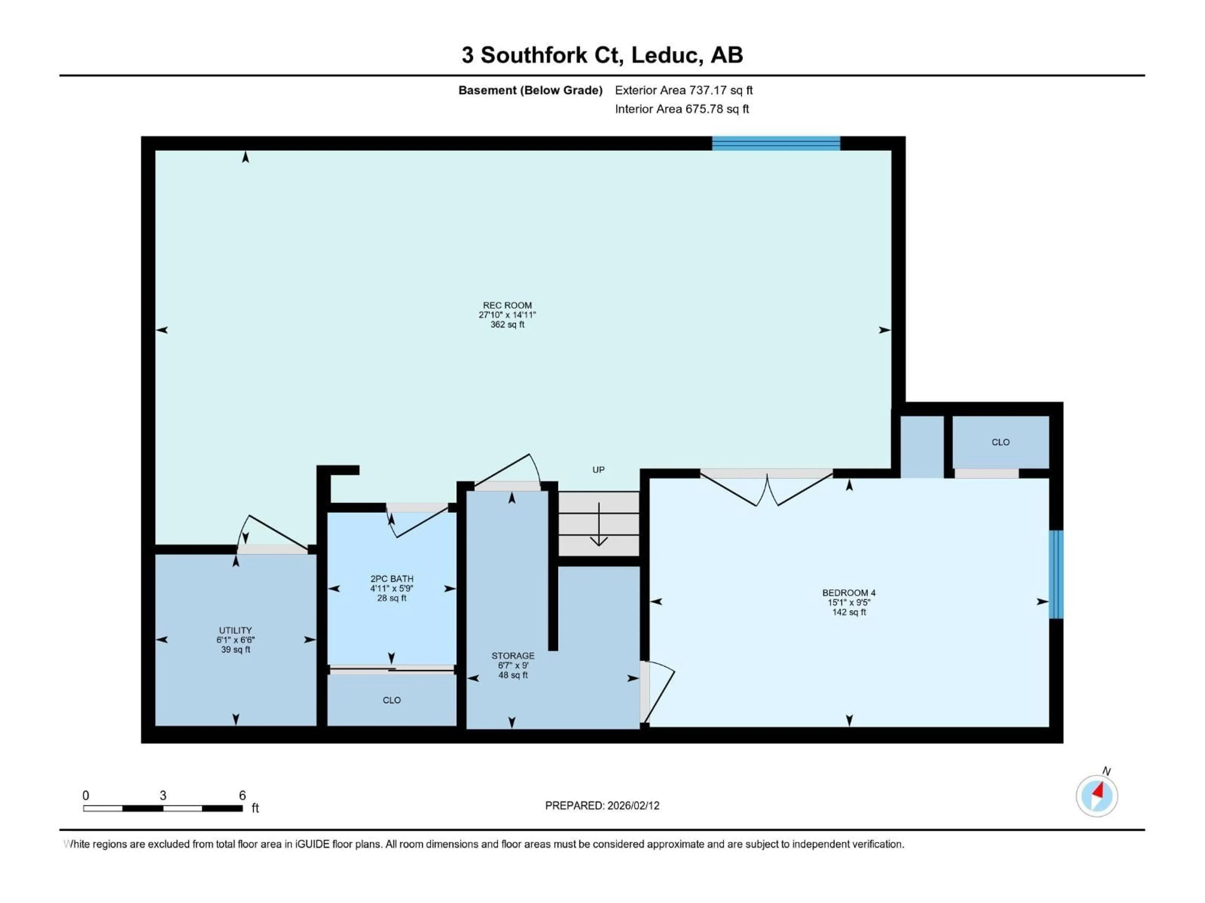 Floor plan for 3 SOUTHFORK, Leduc Alberta T9E0E9