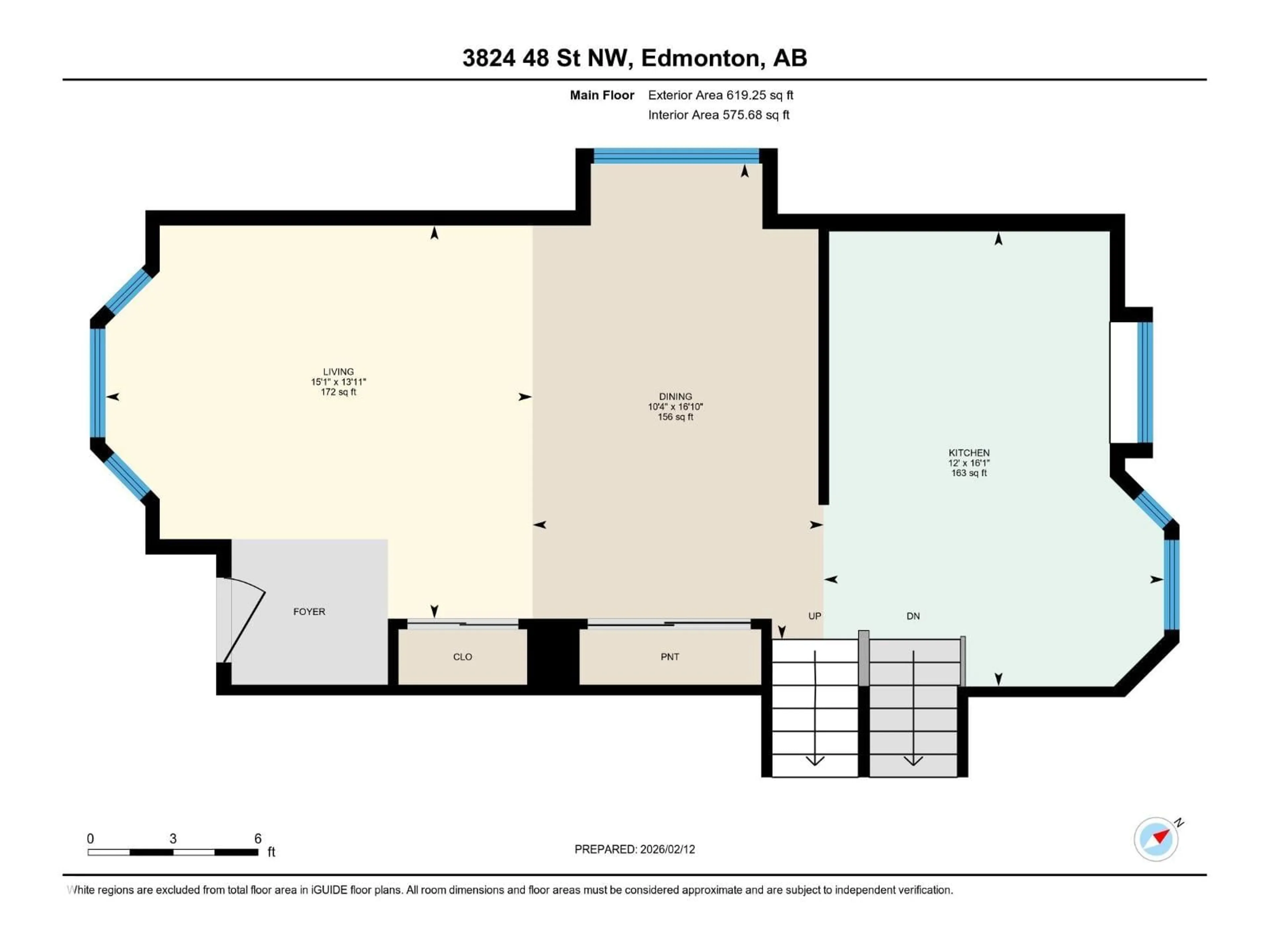 Floor plan for 3824 48 ST, Edmonton Alberta T6L5B7