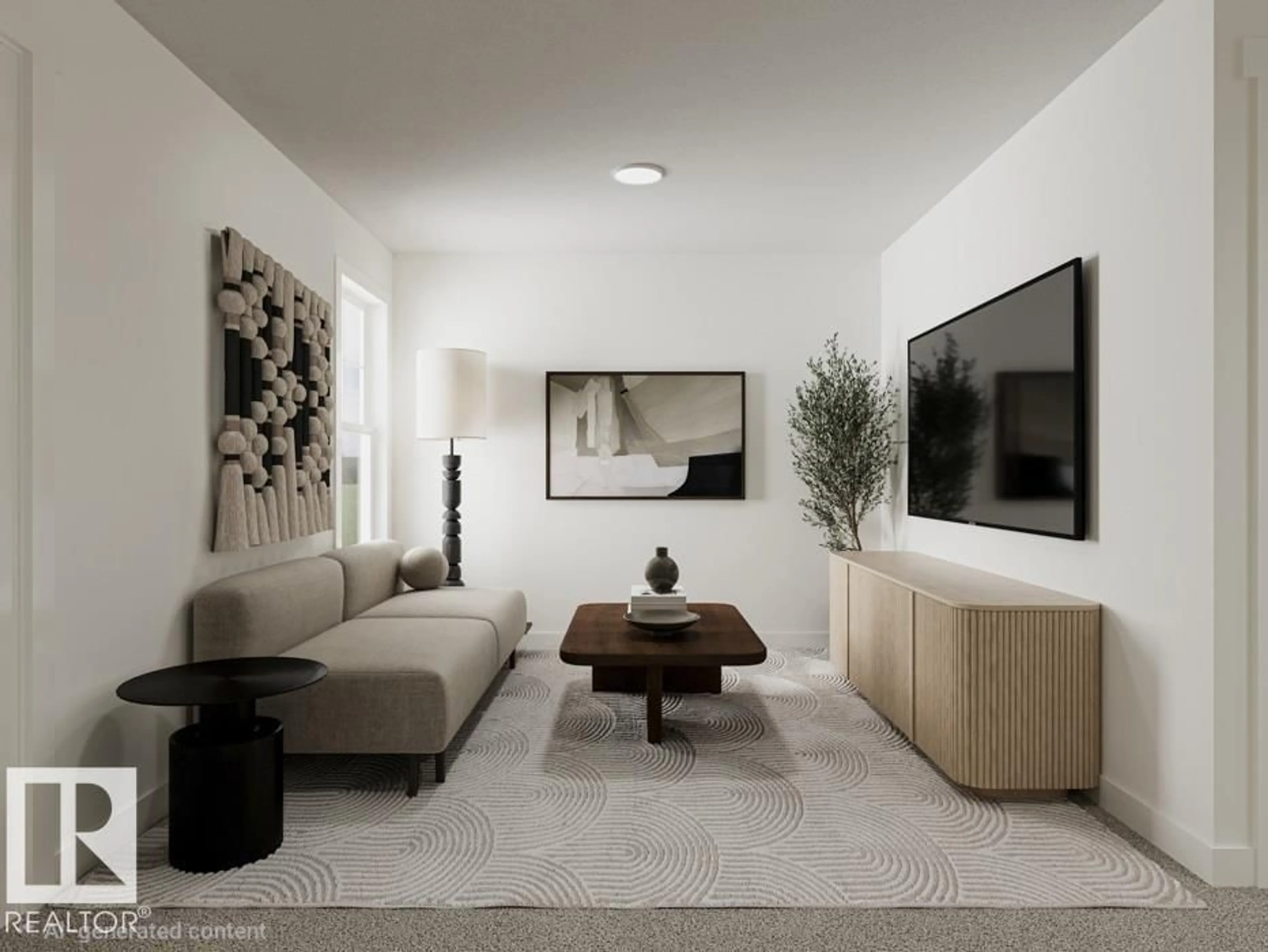 Living room with furniture, unknown for 4505 WARBLER LO, Edmonton Alberta T5S2C2