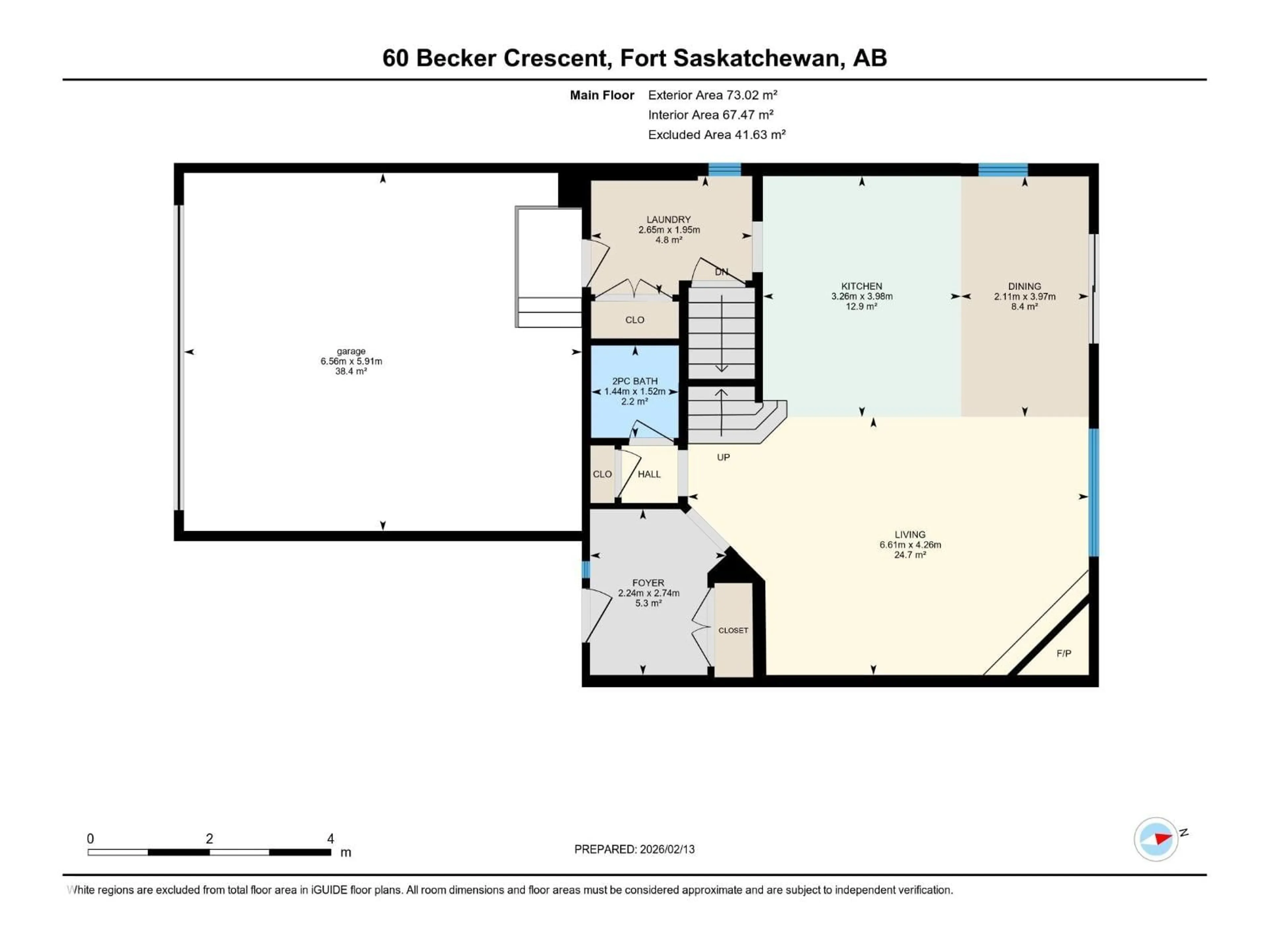 Floor plan for 60 BECKER CR, Fort Saskatchewan Alberta T8L0C1