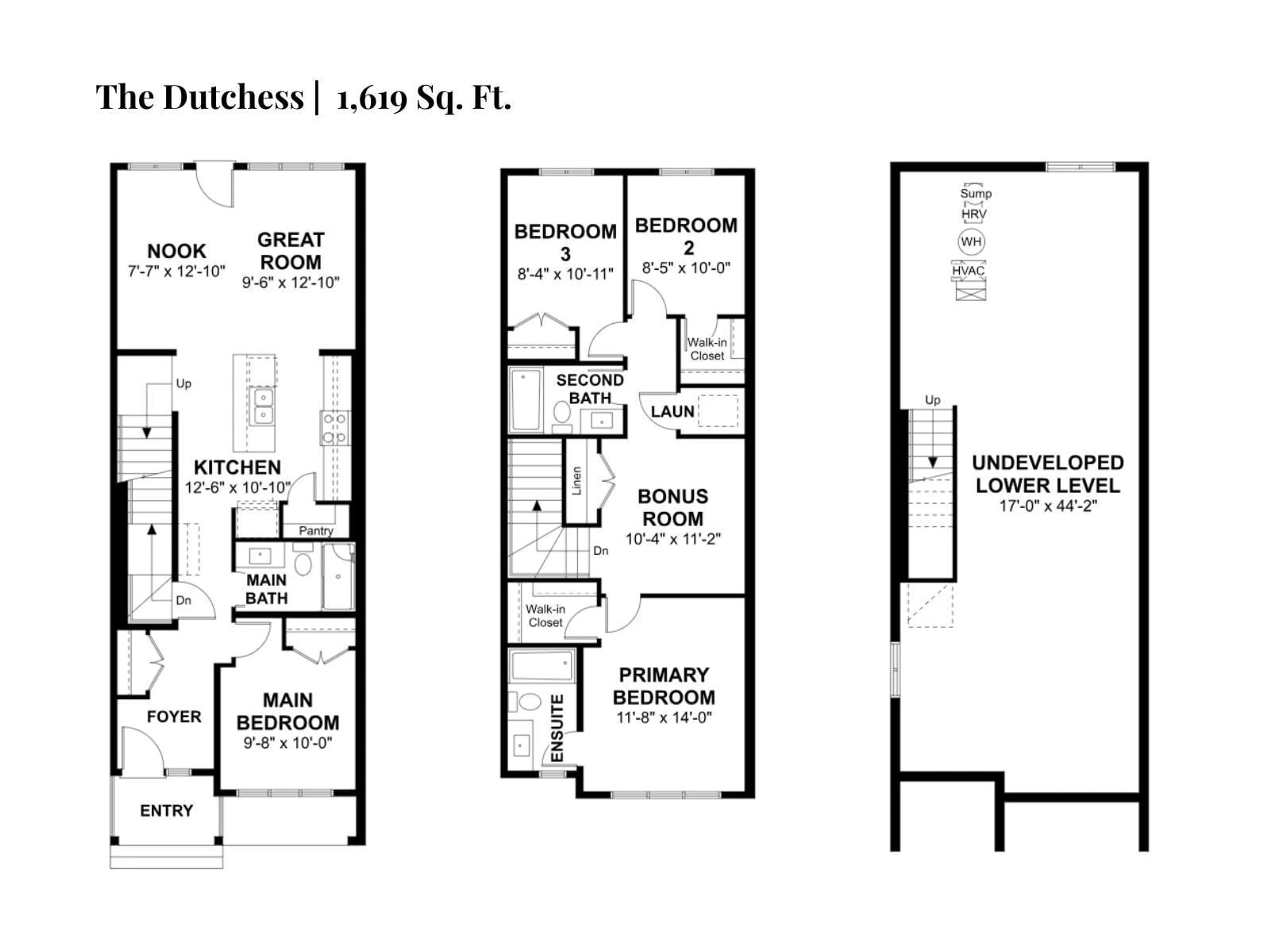 Floor plan for NE - 636 176 AV, Edmonton Alberta T5Y4K3