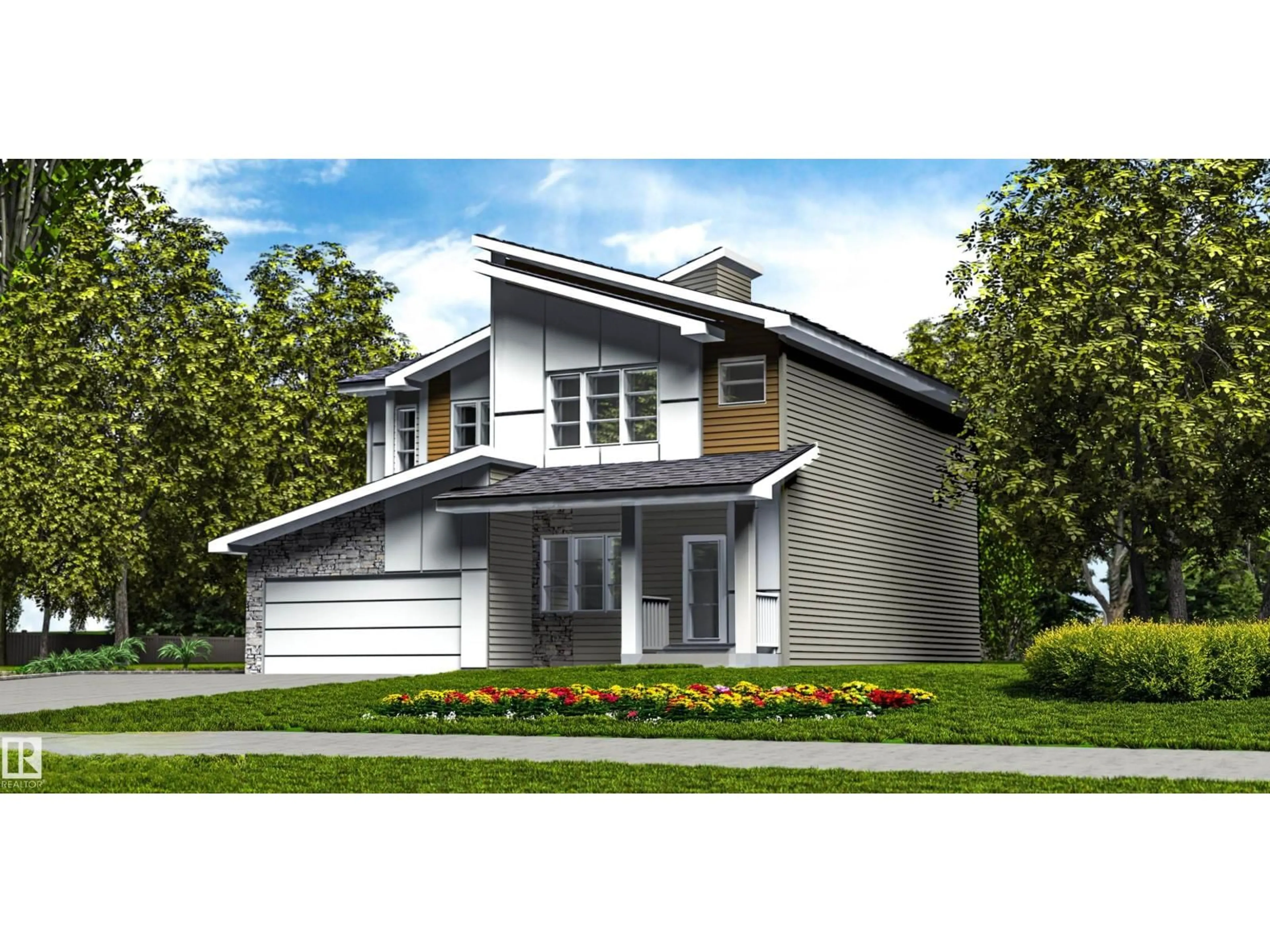 Home with vinyl exterior material, street for NE - 634 176 AV, Edmonton Alberta T5Y4K3