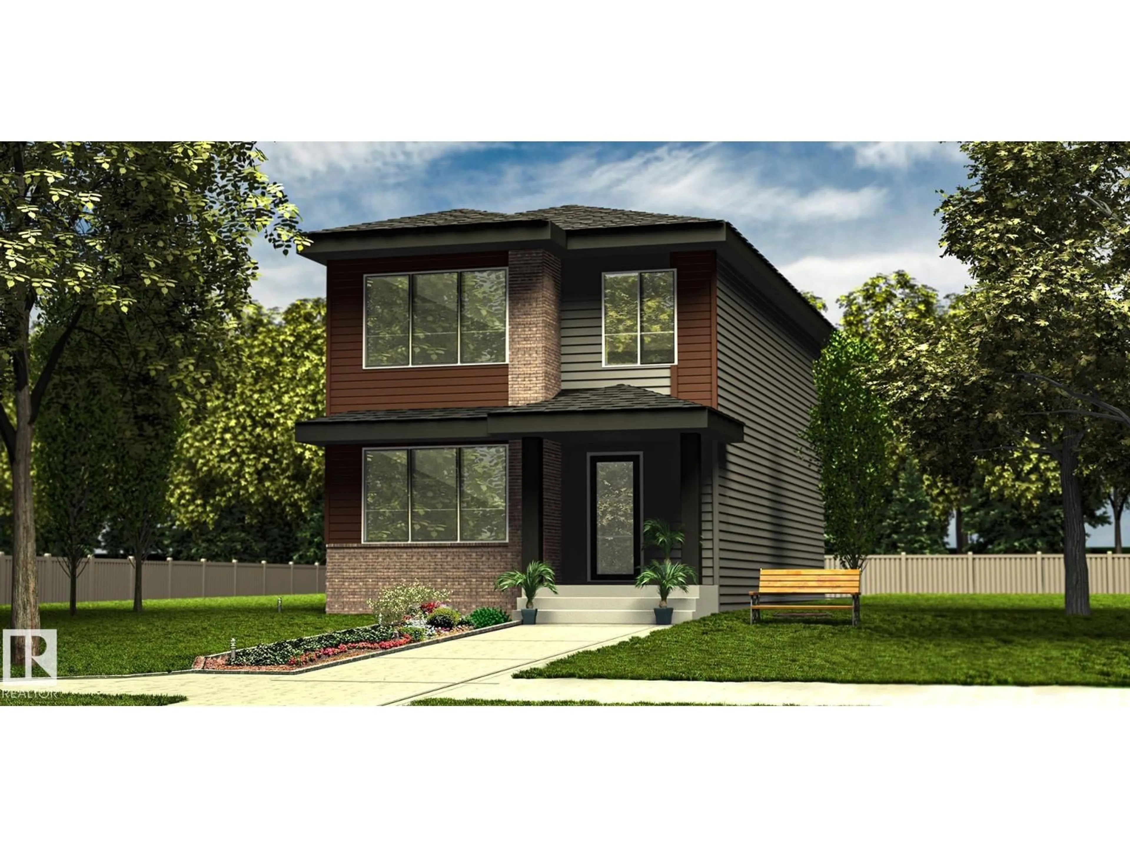 Home with brick exterior material, street for NW - 6226 175A AV, Edmonton Alberta T5Y4H3