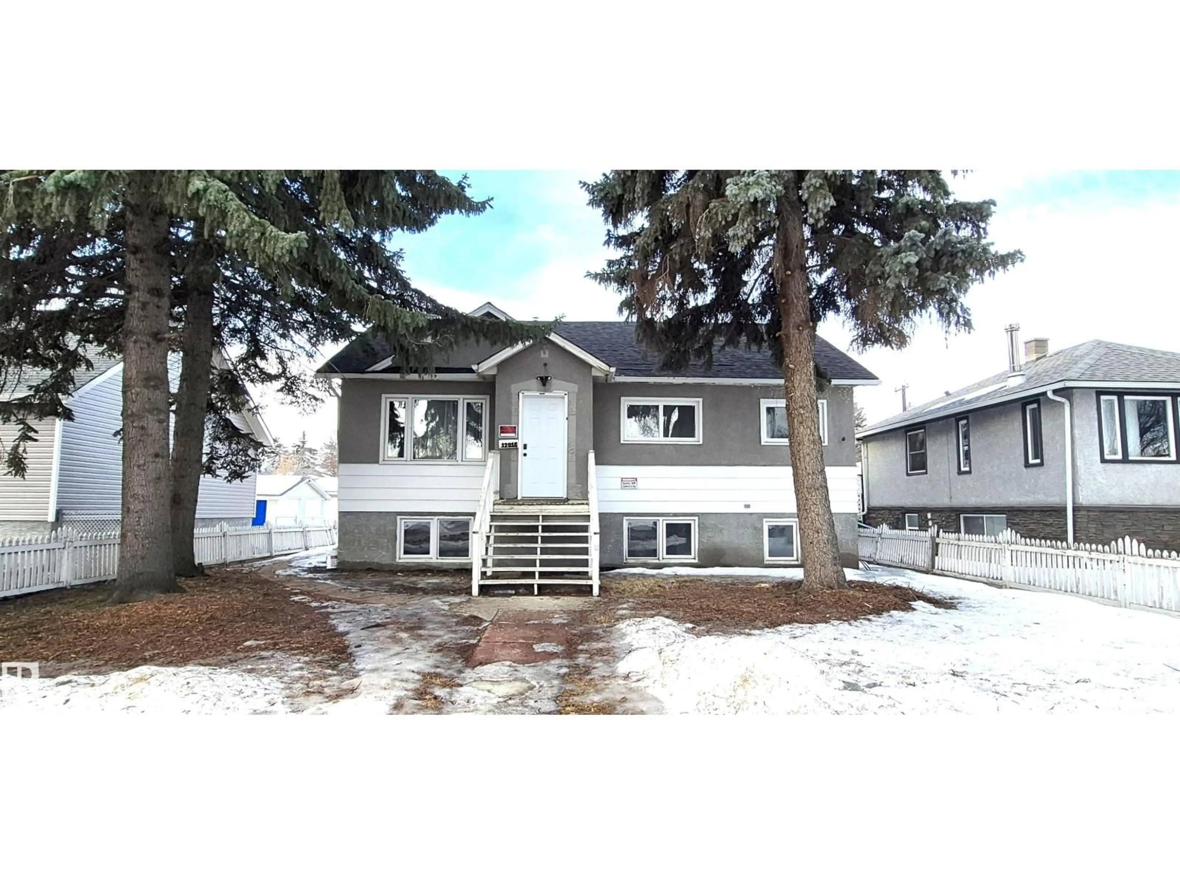 Home with vinyl exterior material, street for NW - 12916 123A ST, Edmonton Alberta T5L0K9