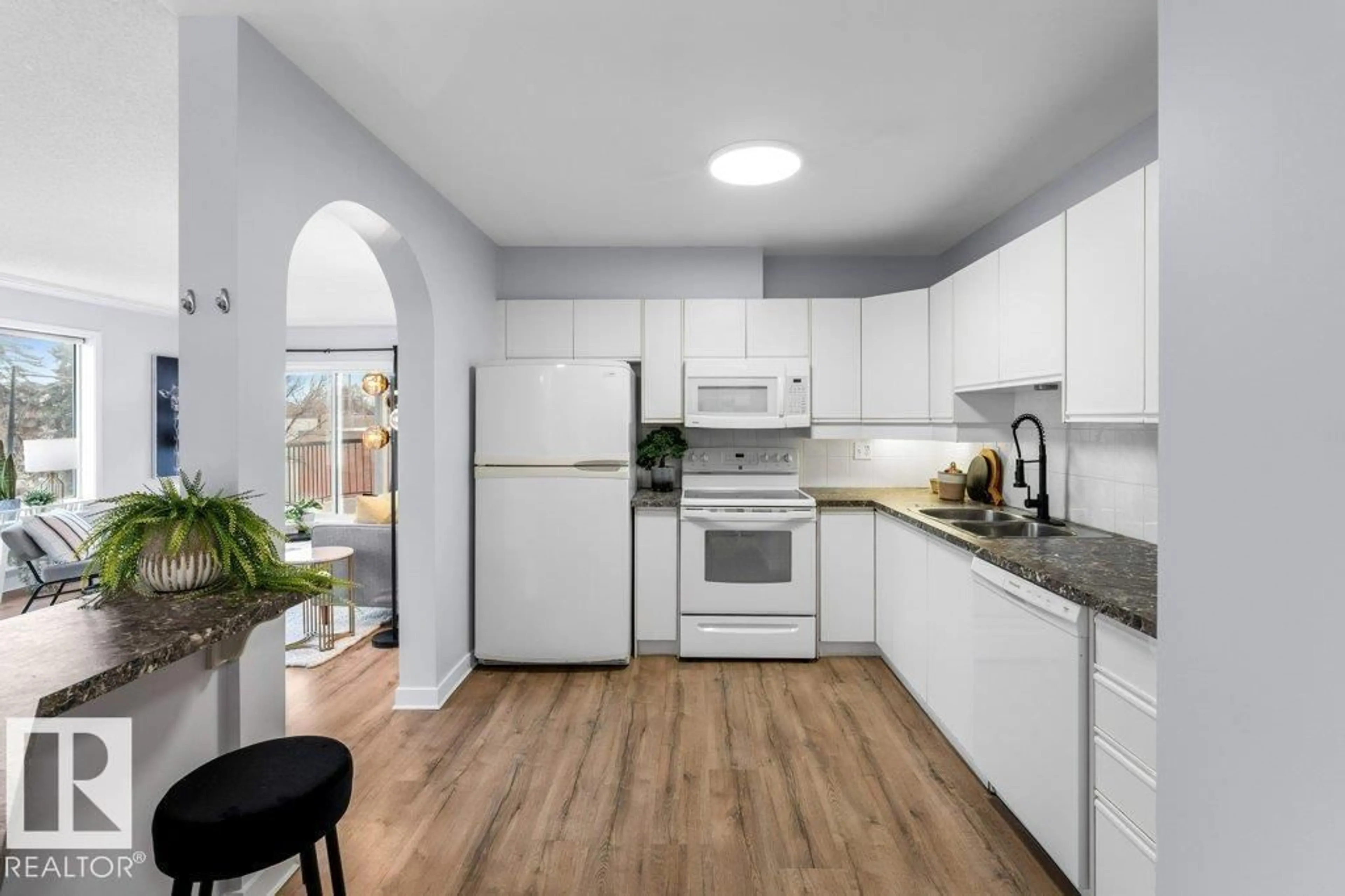 Open concept kitchen, unknown for #304 - 10816 76 AV, Edmonton Alberta T6E6L3
