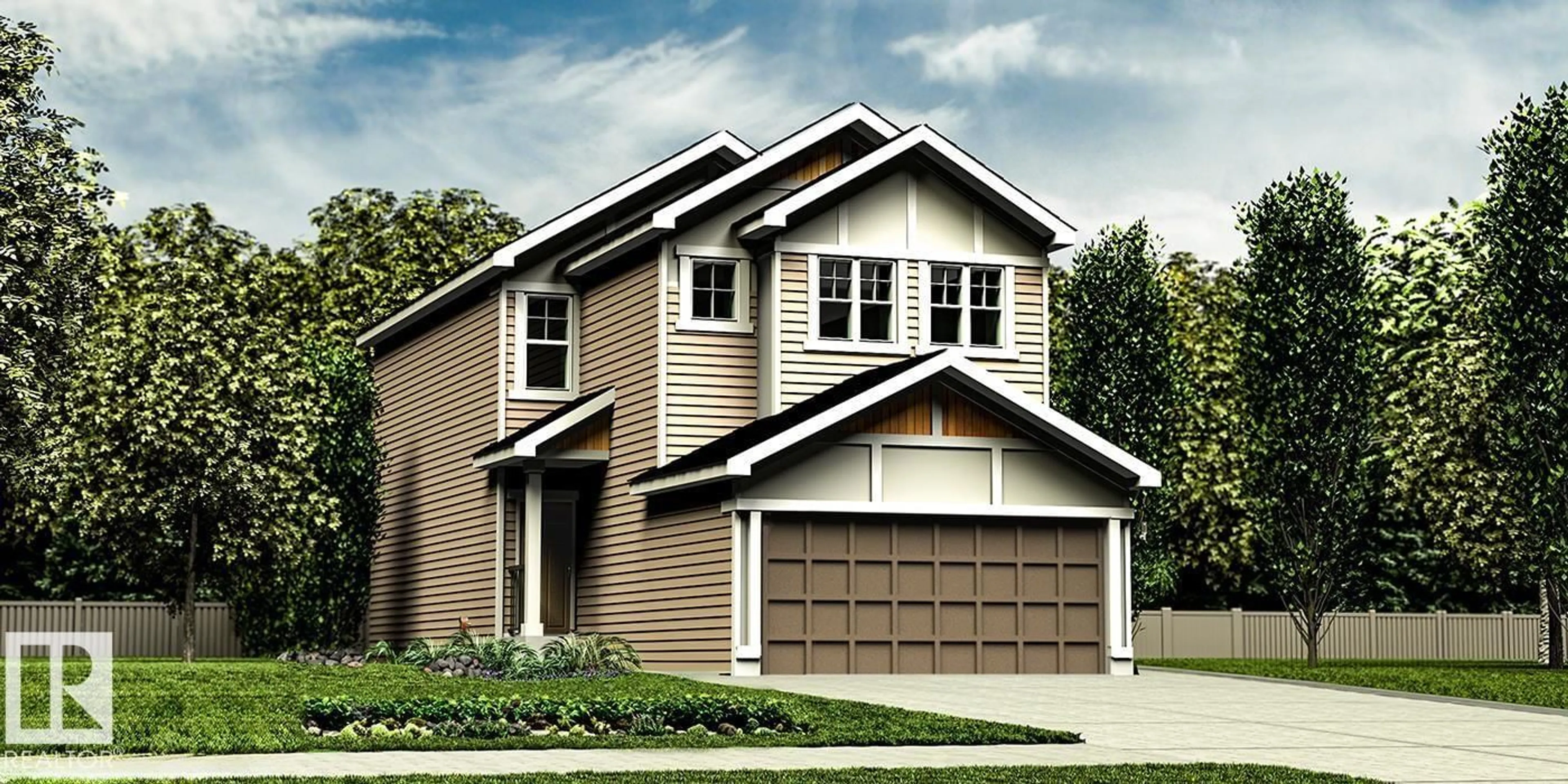 Home with vinyl exterior material, street for NE - 17604 4 ST, Edmonton Alberta T5Y4K6