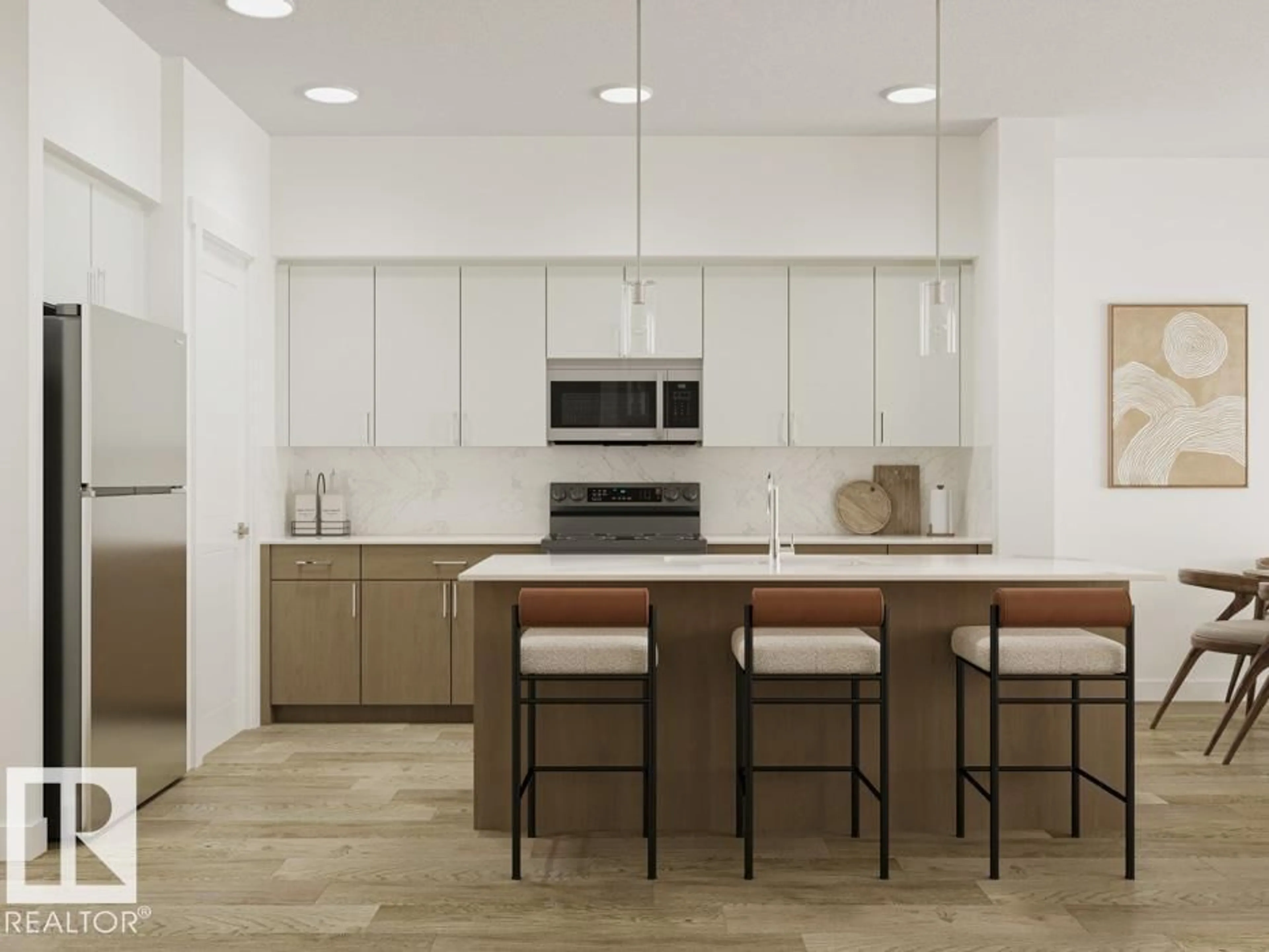 Open concept kitchen, unknown for NE - 17604 4 ST, Edmonton Alberta T5Y4K6