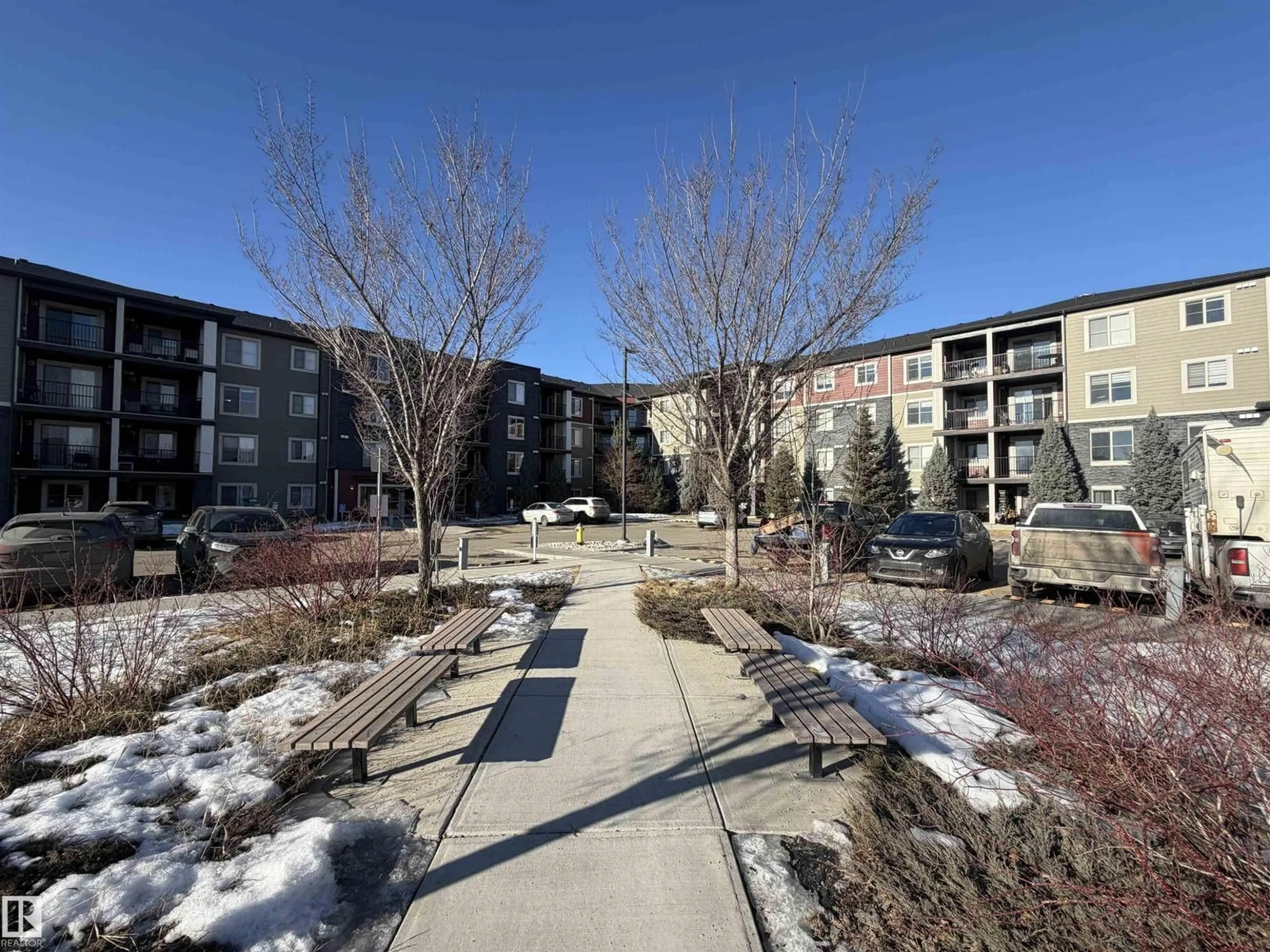 A pic from outside/outdoor area/front of a property/back of a property/a pic from drone, unknown for #224 - 5370 CHAPPELLE RD, Edmonton Alberta T5T3L5