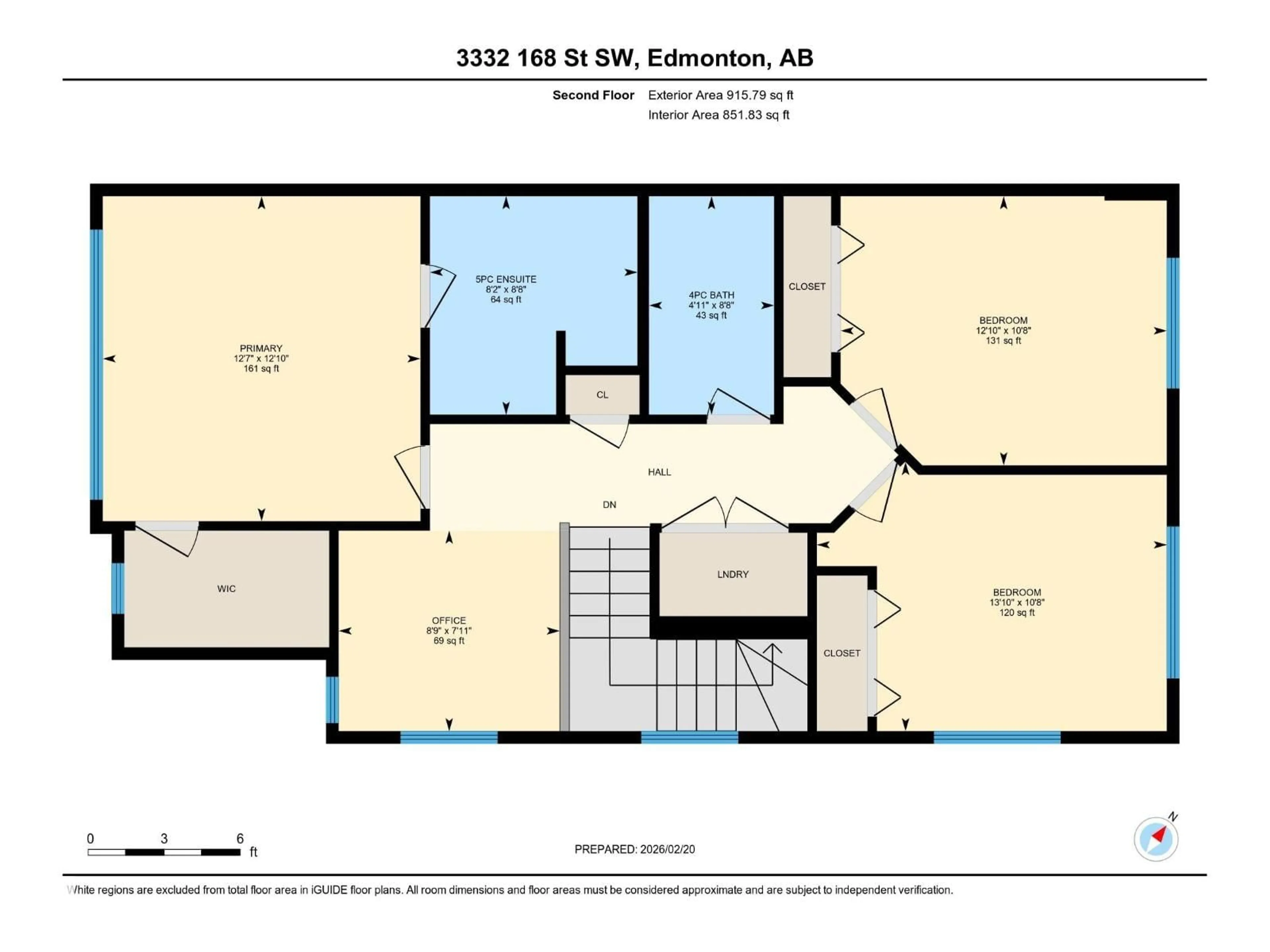 Floor plan for SW - 3332 168 ST, Edmonton Alberta T6W5M2