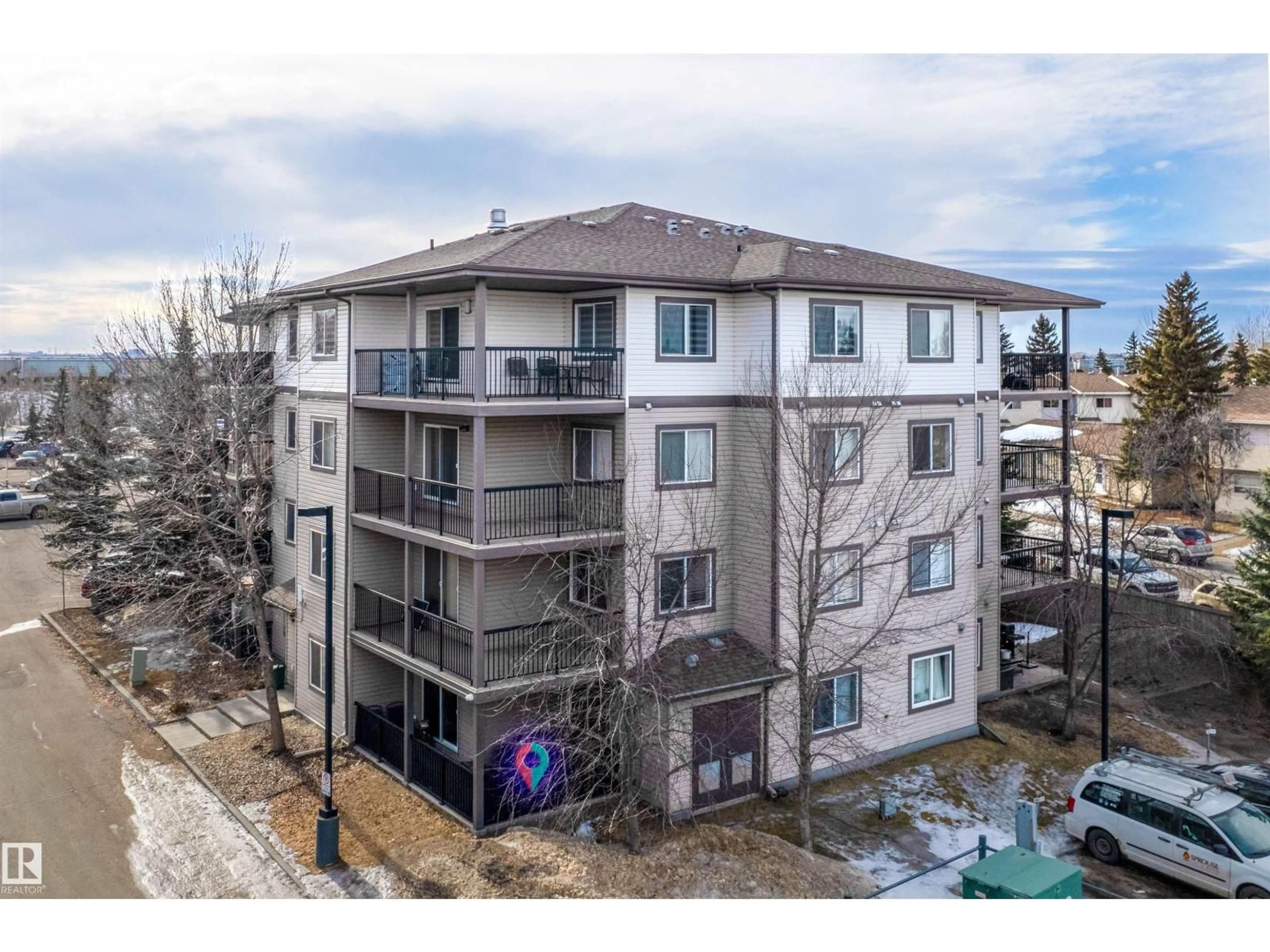 A pic from outside/outdoor area/front of a property/back of a property/a pic from drone, unknown for #139 - 1180 HYNDMAN RD, Edmonton Alberta T5A0P8