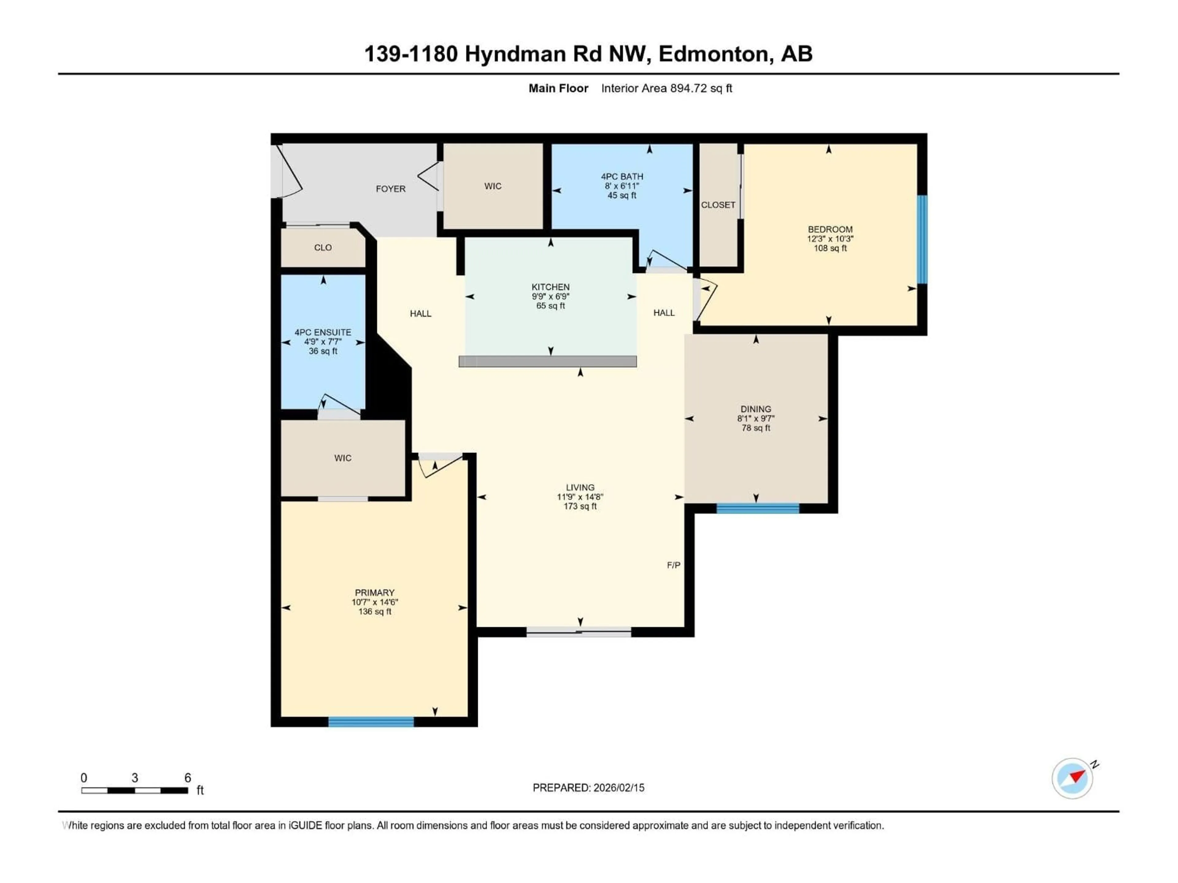 Floor plan for #139 - 1180 HYNDMAN RD, Edmonton Alberta T5A0P8