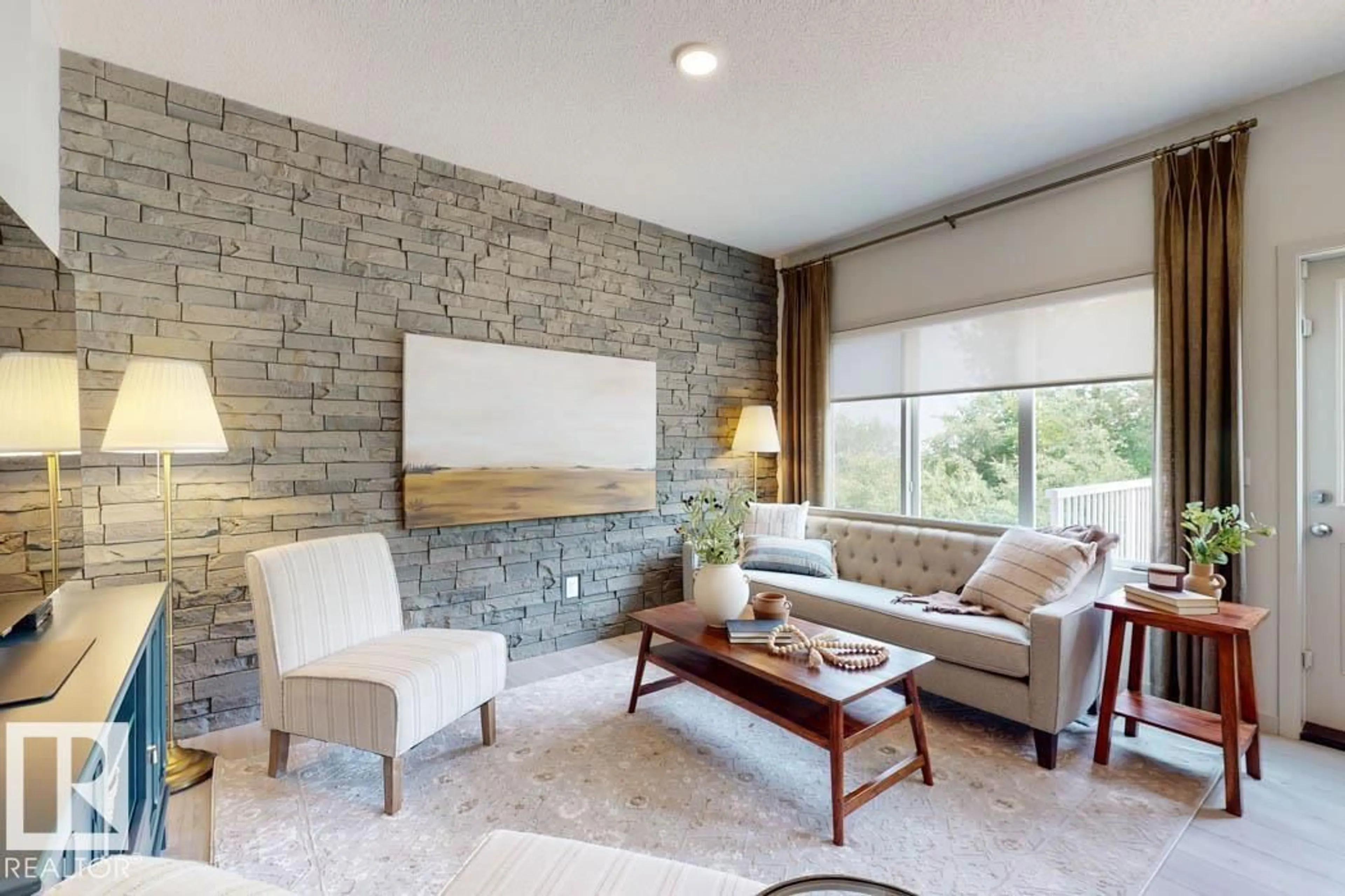 Living room with furniture, unknown for 17931 63 ST, Edmonton Alberta T5T1L6