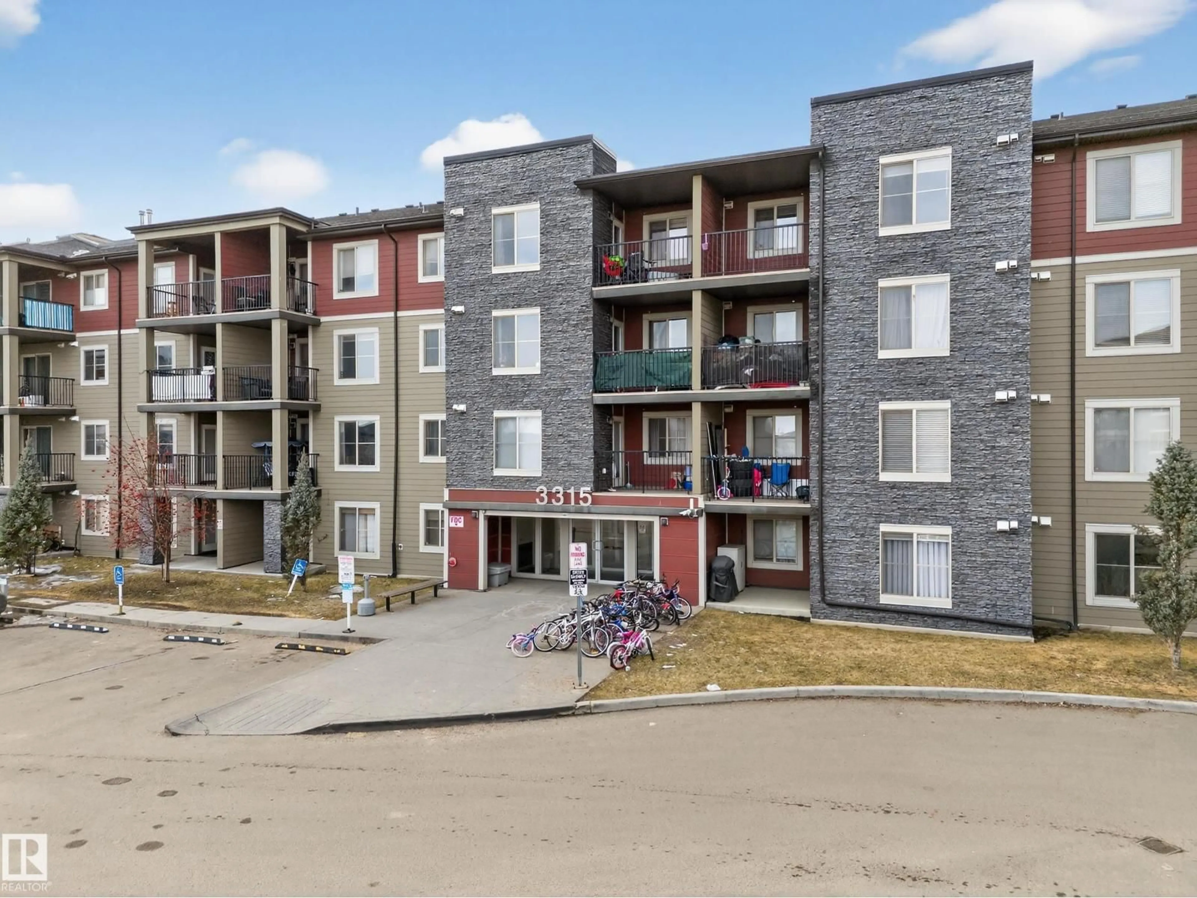 A pic from outside/outdoor area/front of a property/back of a property/a pic from drone, unknown for #412 - 3315 JAMES MOWATT TRAIL, Edmonton Alberta T6W3L9
