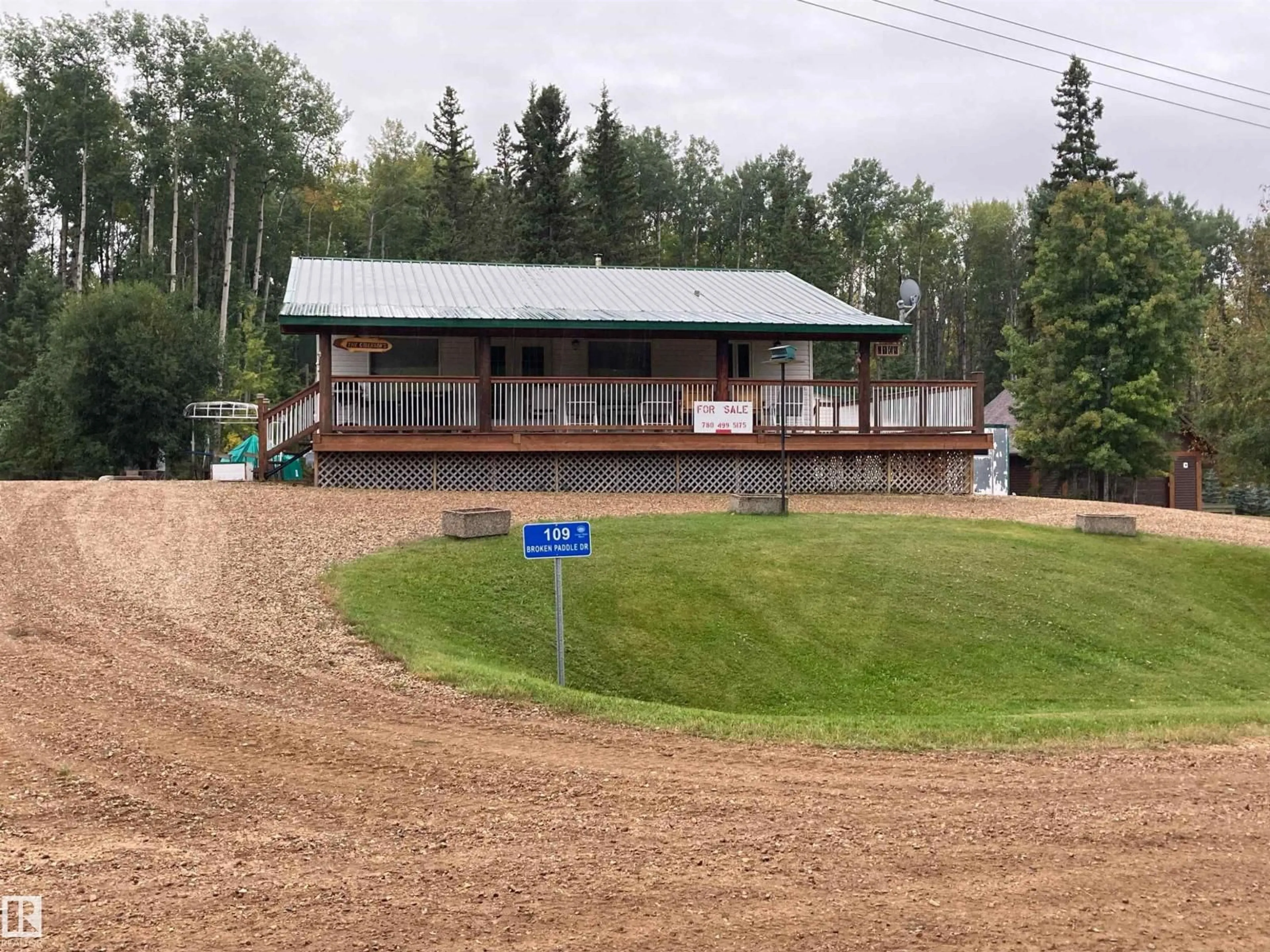 A pic from outside/outdoor area/front of a property/back of a property/a pic from drone, building for 109 BROKEN PADDLE DR, Rural Lesser Slave River M.D. Alberta T9S1C9
