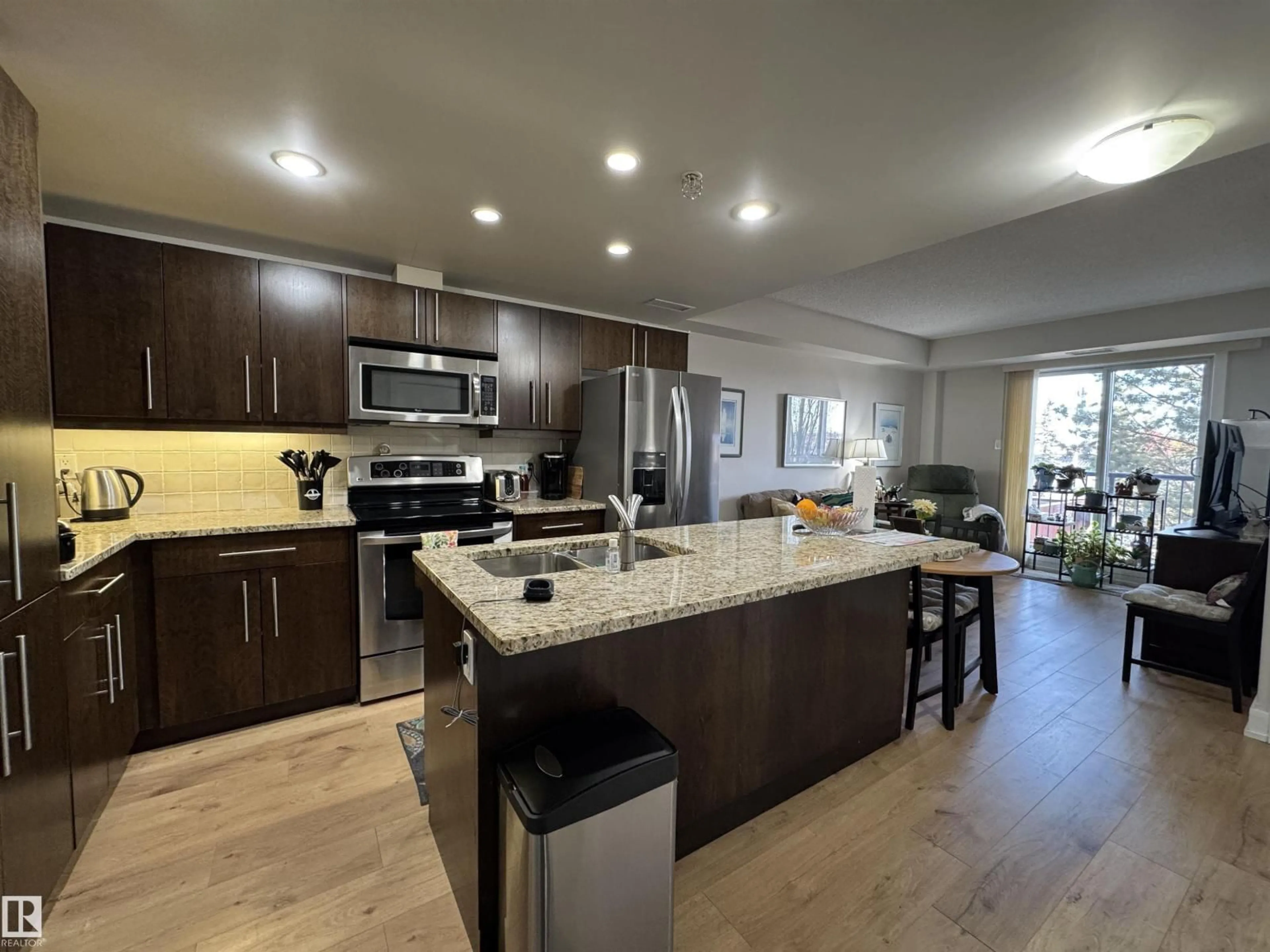 Open concept kitchen, unknown for #218 - 6608 28 AV, Edmonton Alberta T6J2R1