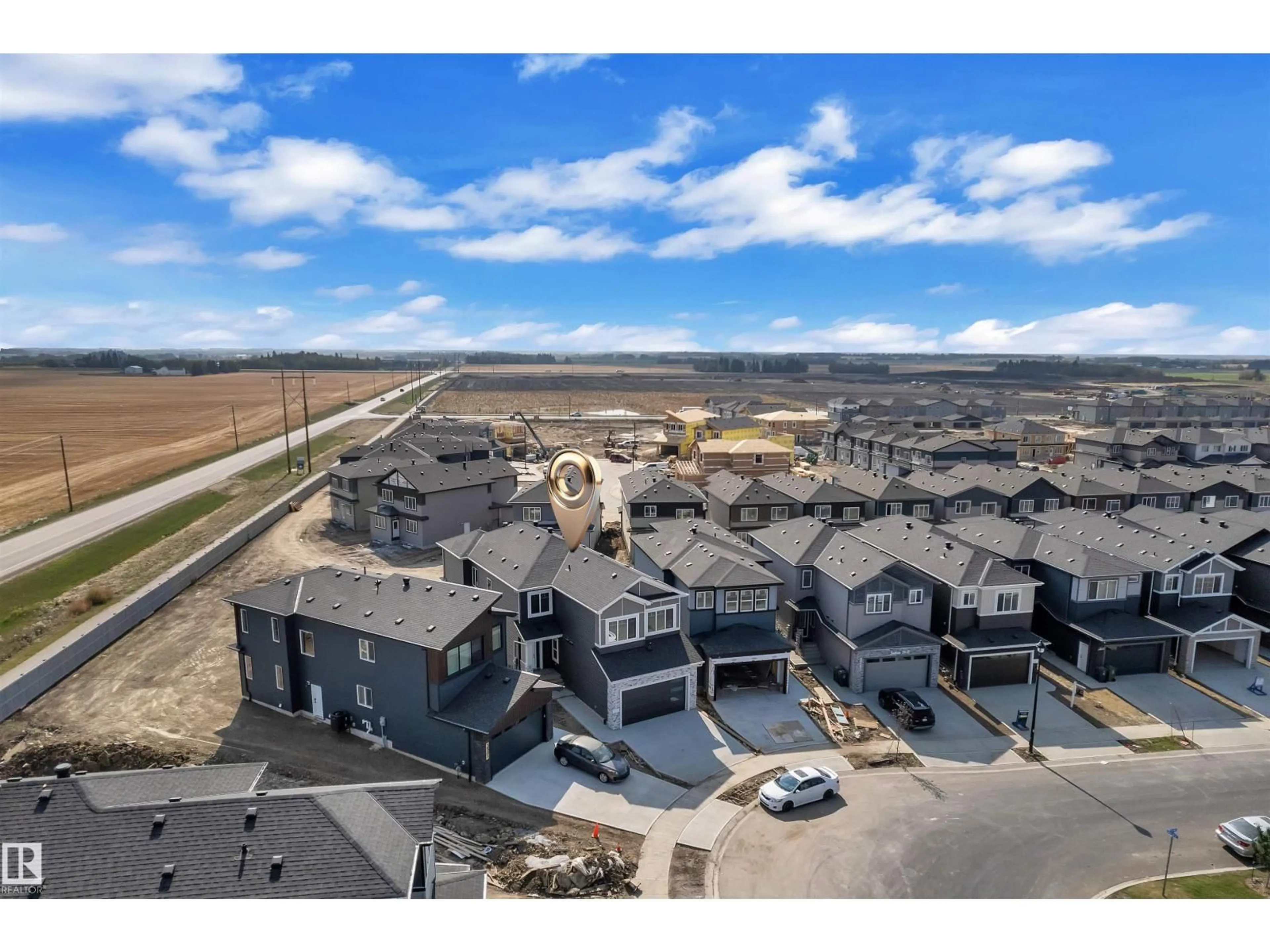 A pic from outside/outdoor area/front of a property/back of a property/a pic from drone, unknown for 3503 42 AV, Beaumont Alberta T4X3G4