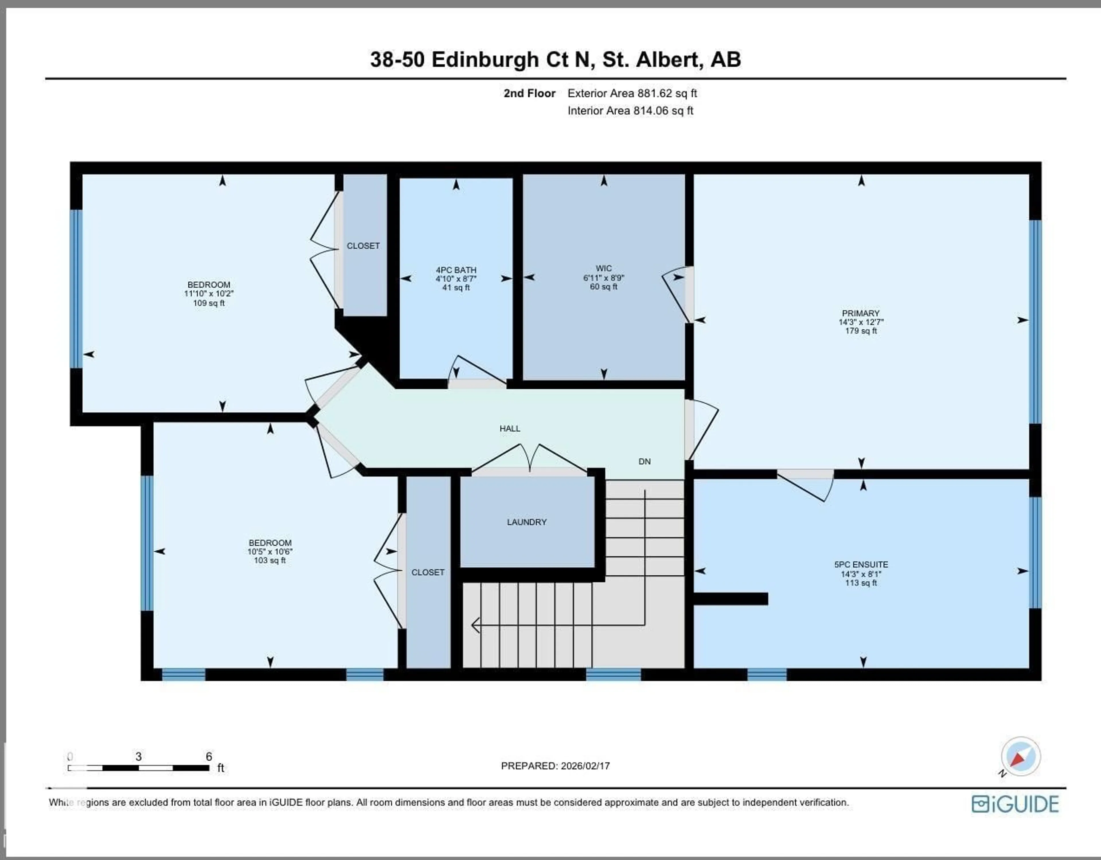 Floor plan for 50 - 38 EDINBURGH CO, St. Albert Alberta T8N7X5