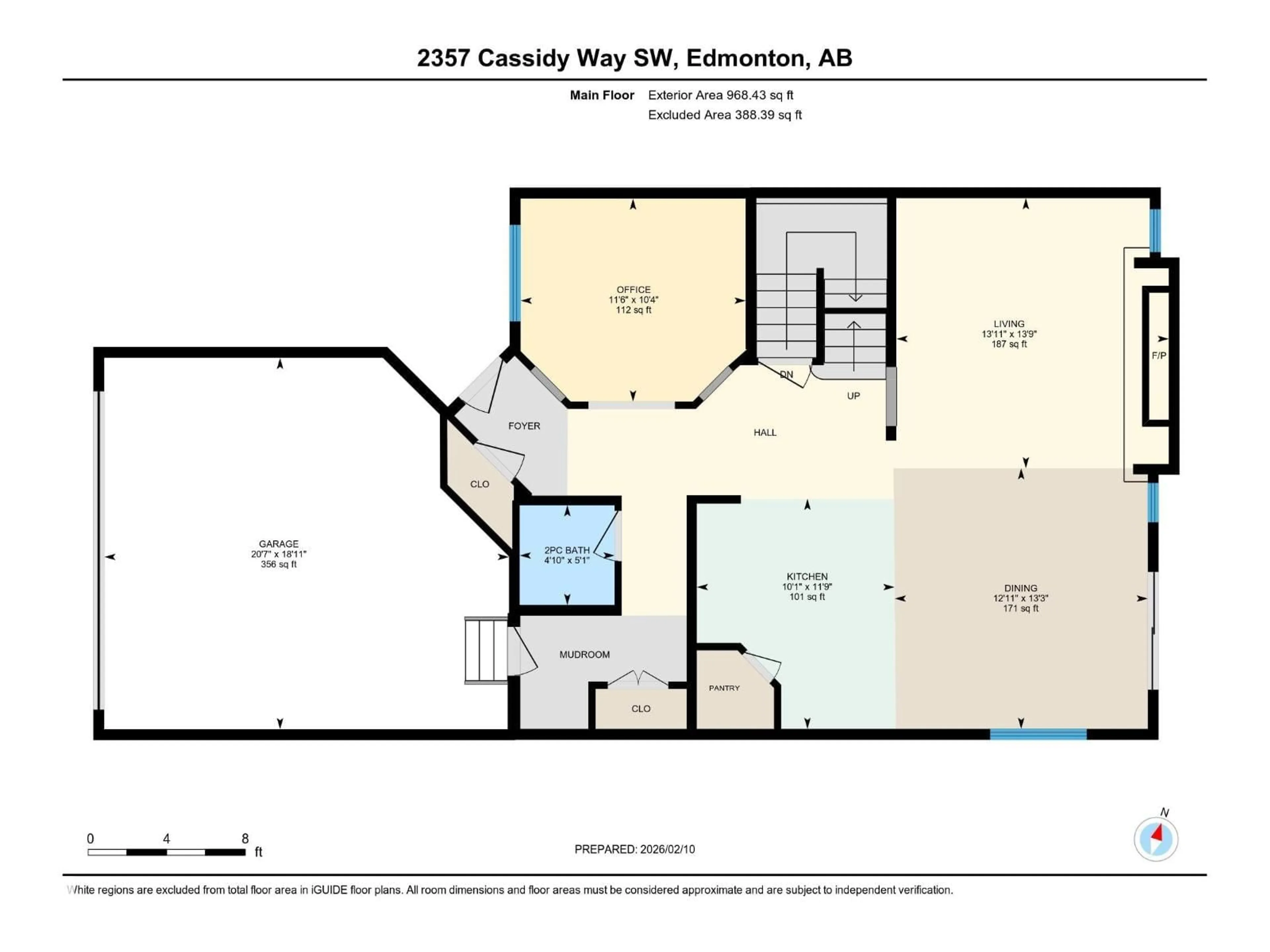 Floor plan for 2357 CASSIDY WY, Edmonton Alberta T6W3E3