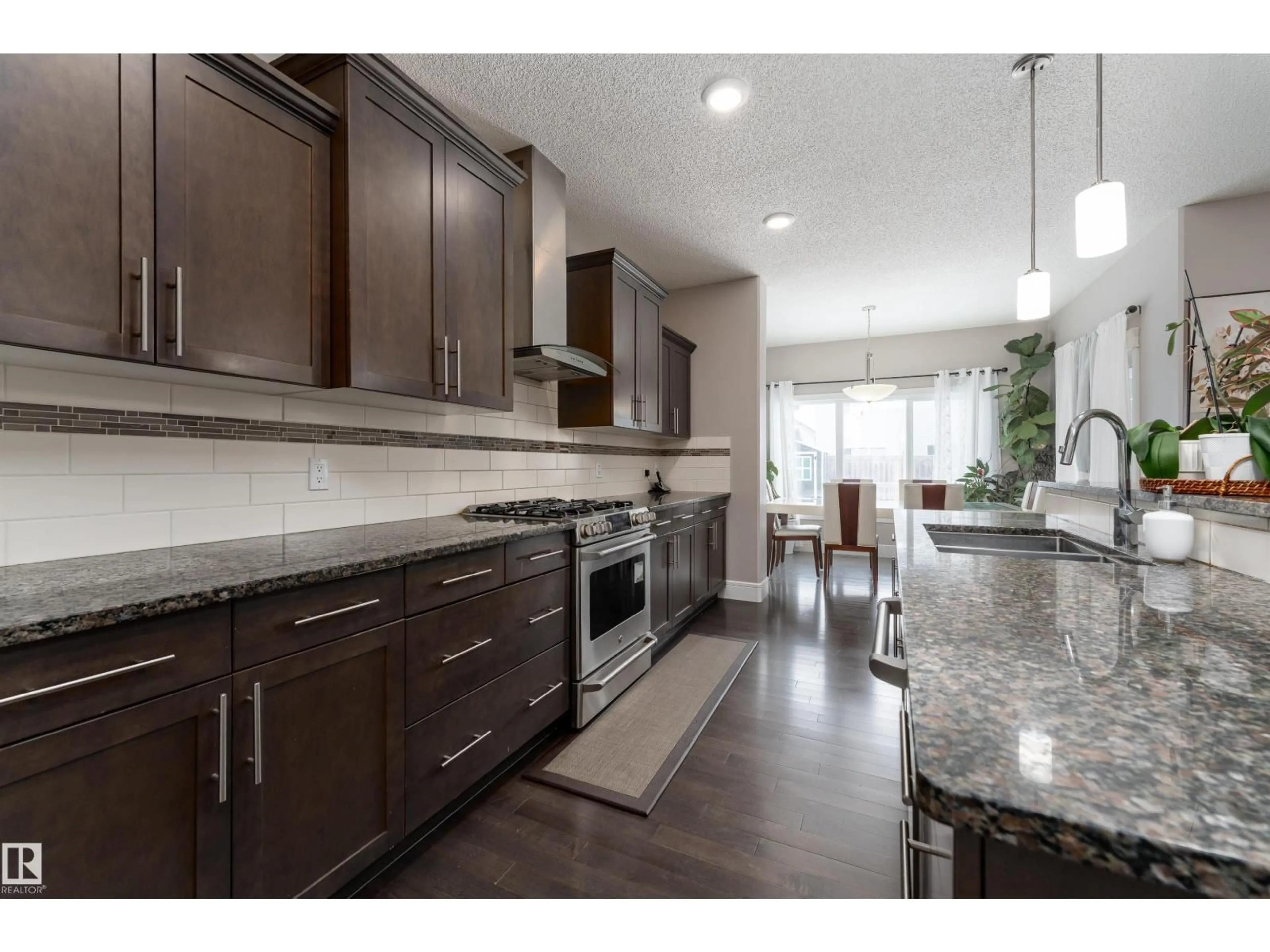 Open concept kitchen, ceramic/tile floor for 12019 173 AV, Edmonton Alberta T5X0J6