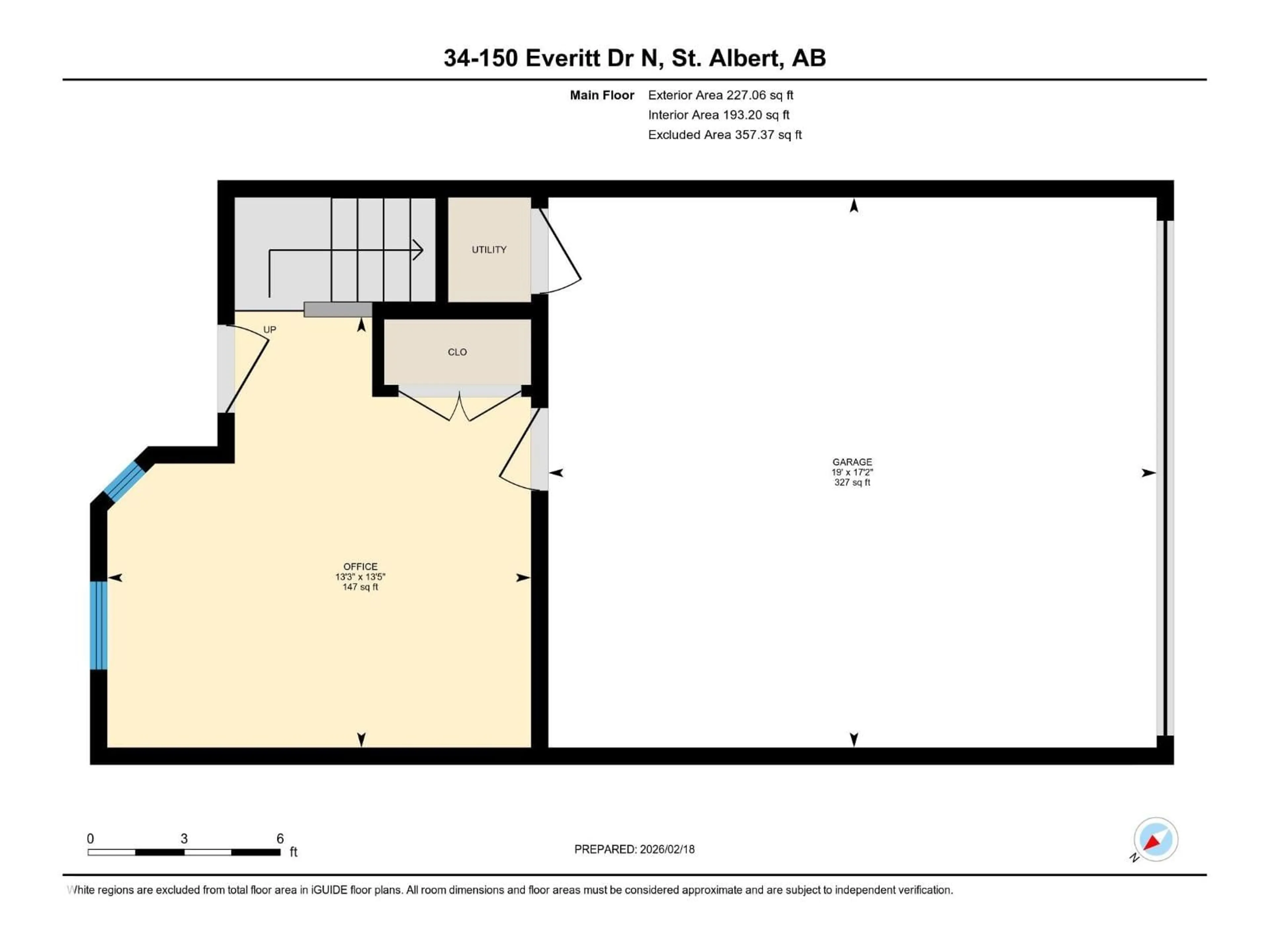 Floor plan for #34 - 150 EVERITT DR, St. Albert Alberta T8N7R8