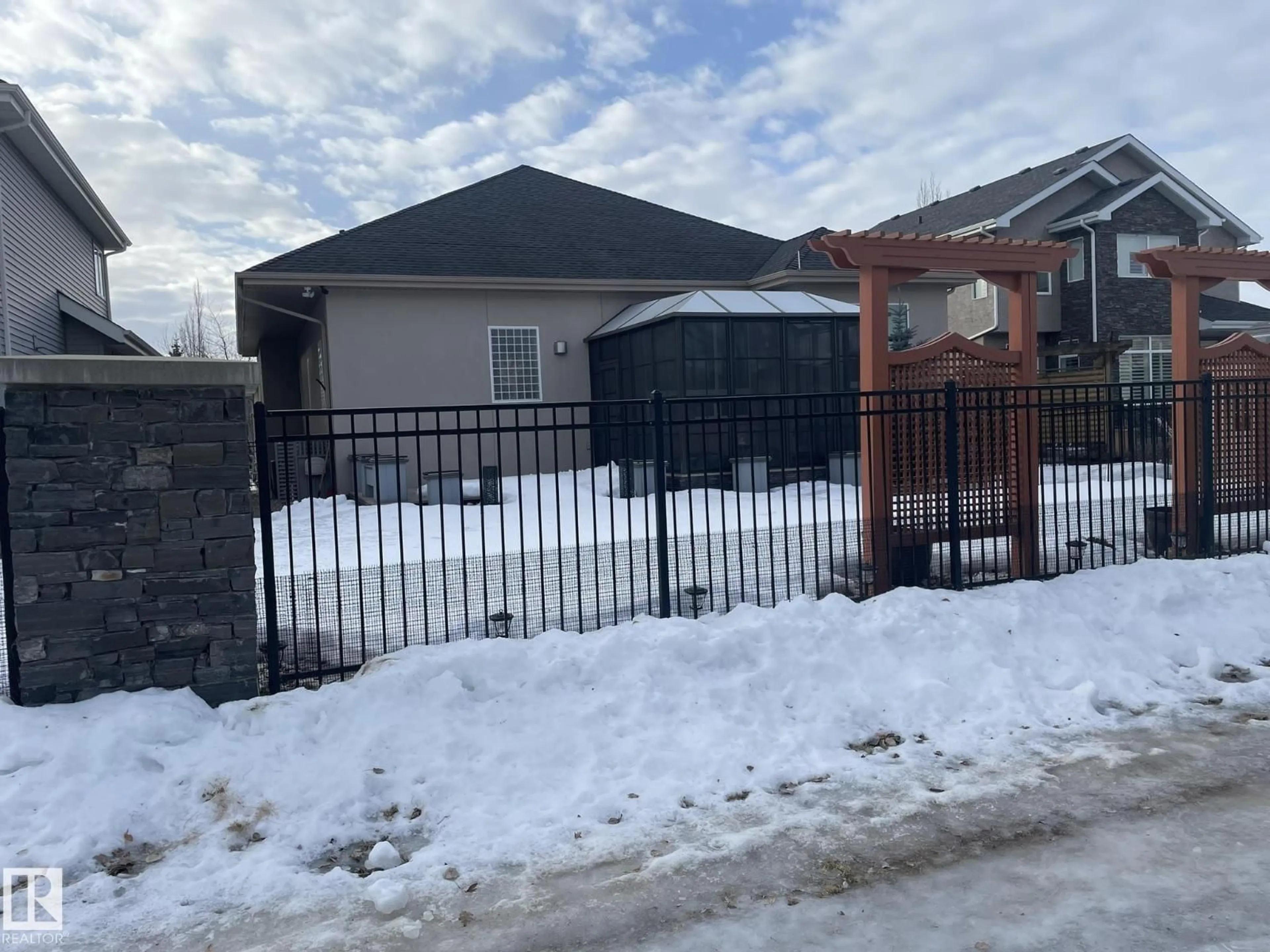 A pic from outside/outdoor area/front of a property/back of a property/a pic from drone, street for 169 CALLAGHAN DR, Edmonton Alberta T6W0G6