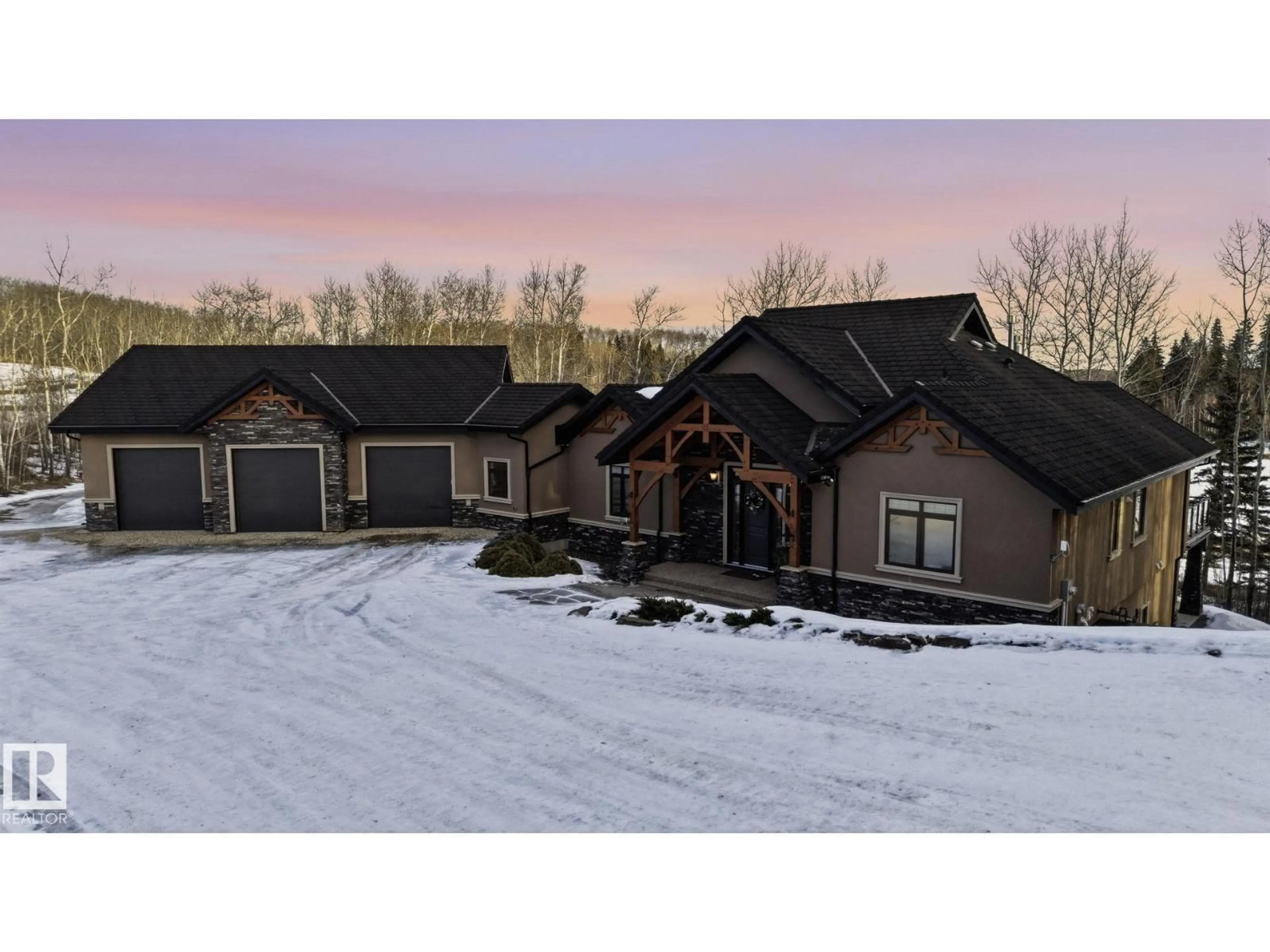 A pic from outside/outdoor area/front of a property/back of a property/a pic from drone, unknown for 2421 TWP ROAD 522, Rural Parkland County Alberta T7Y3L8