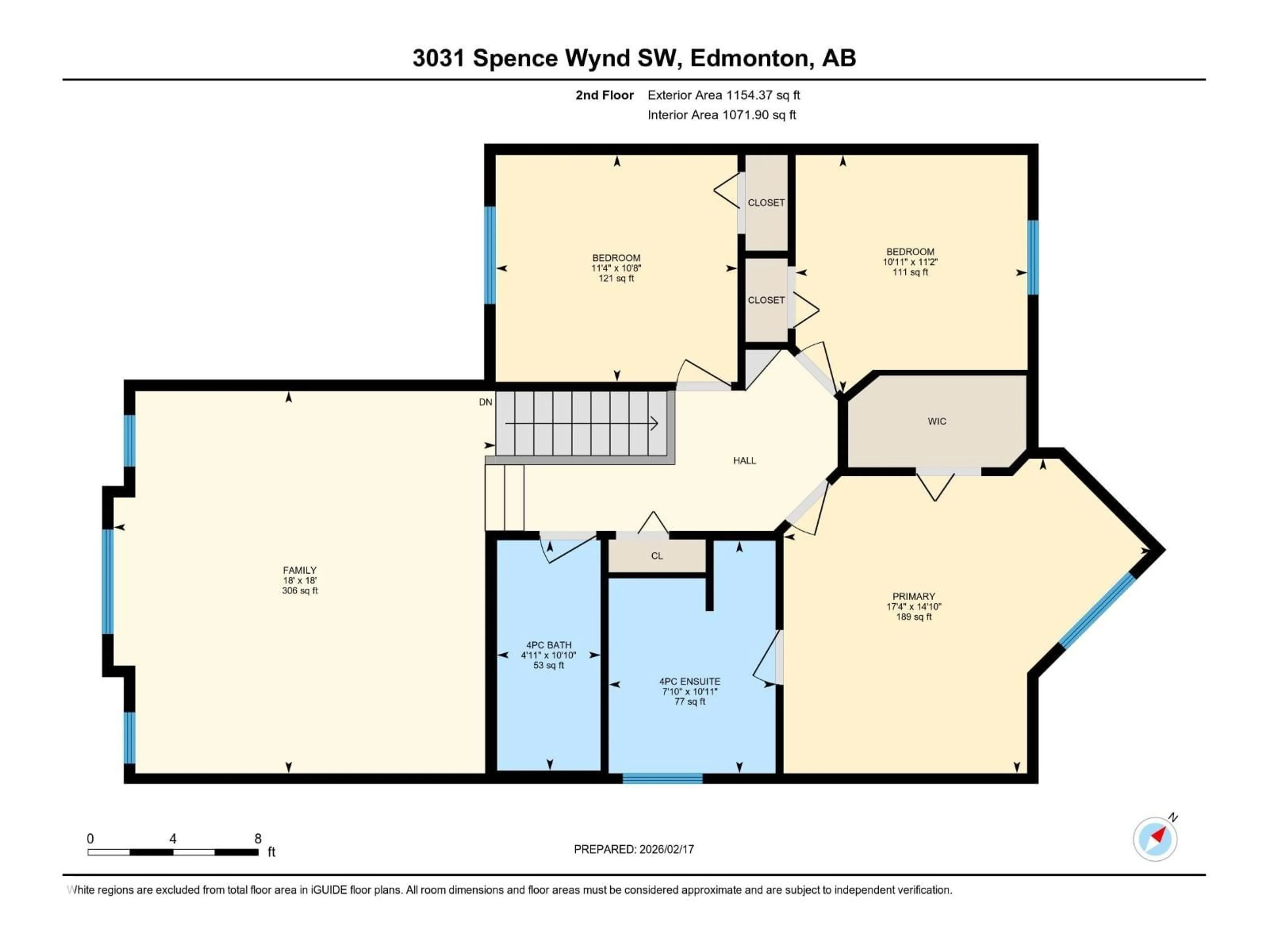 Floor plan for SW - 3031 SPENCE WD, Edmonton Alberta T6X1M6