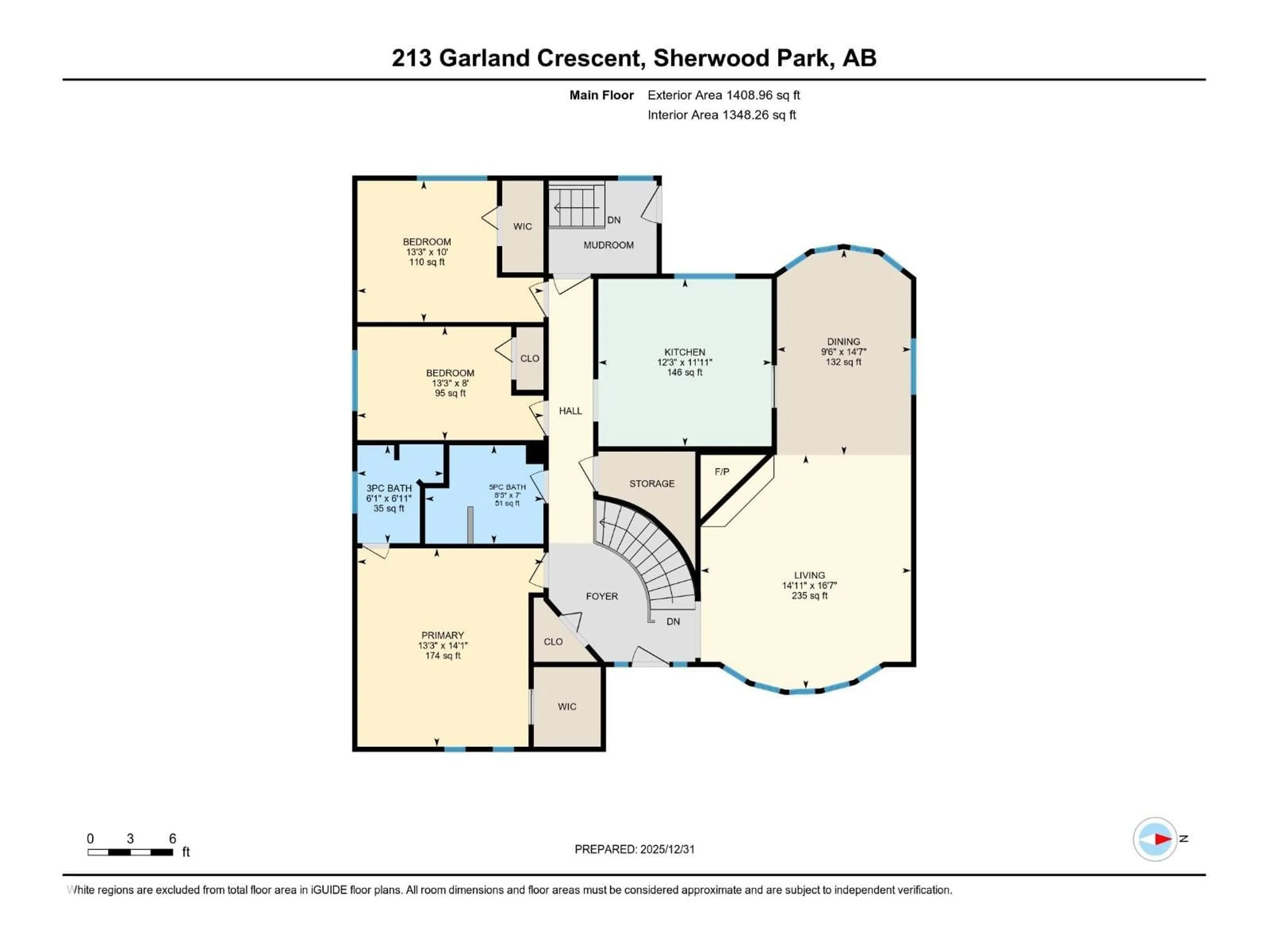 Floor plan for 213 GROVELAND PL, Sherwood Park Alberta T8A3G3