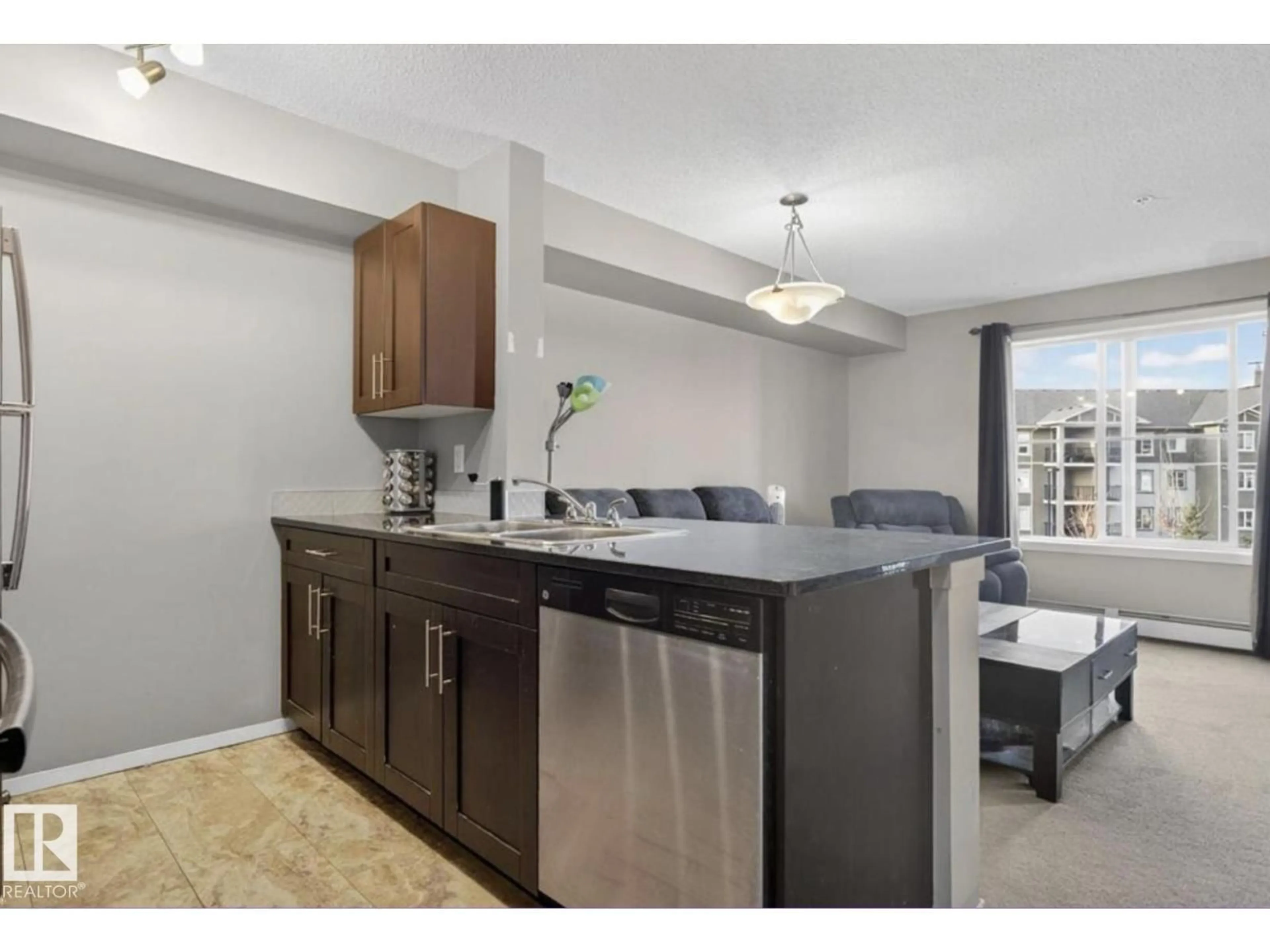 Open concept kitchen, unknown for #310 - 18122 77 ST, Edmonton Alberta T5Z0N7