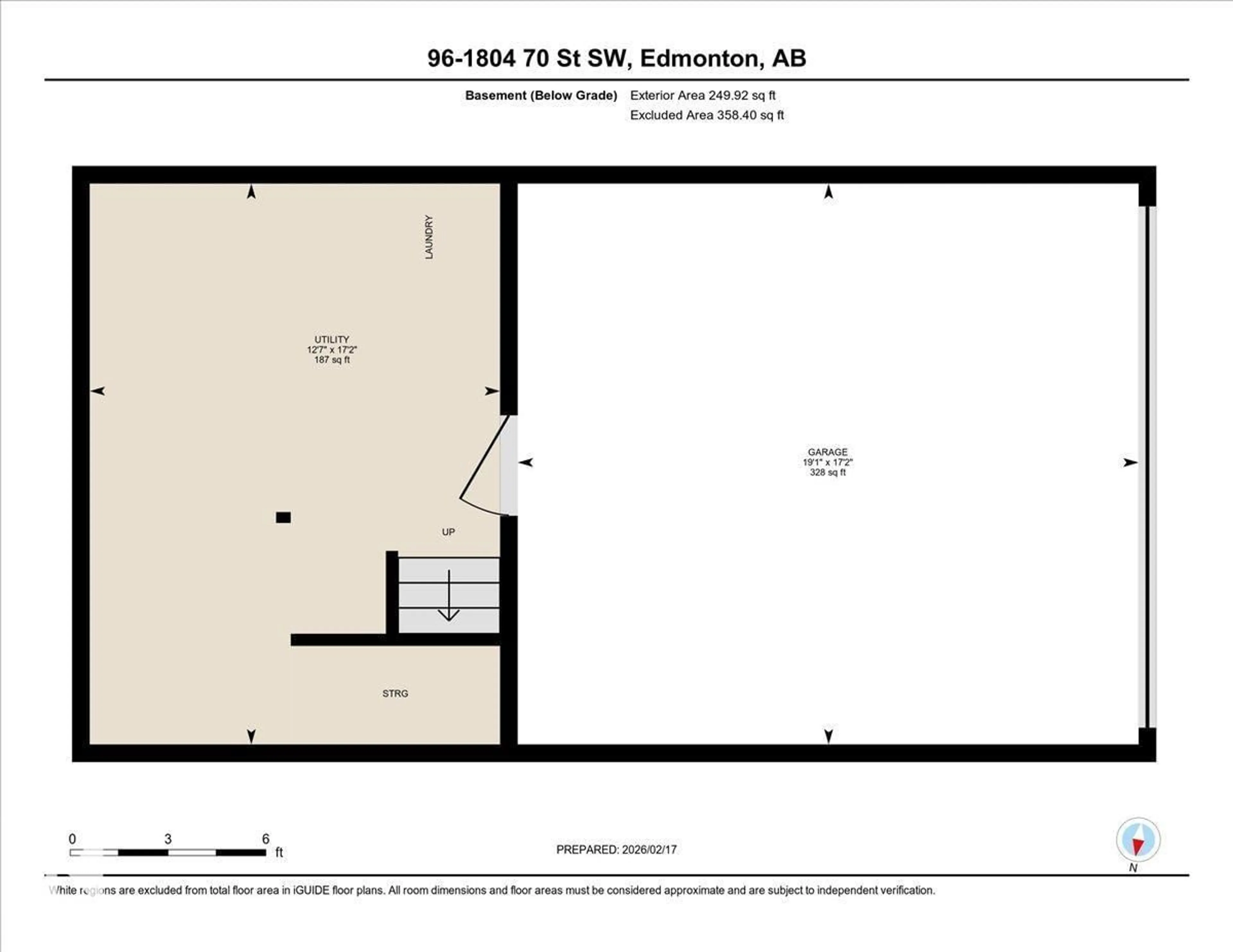 Floor plan for #96 - 1804 70 ST, Edmonton Alberta T6X0H4