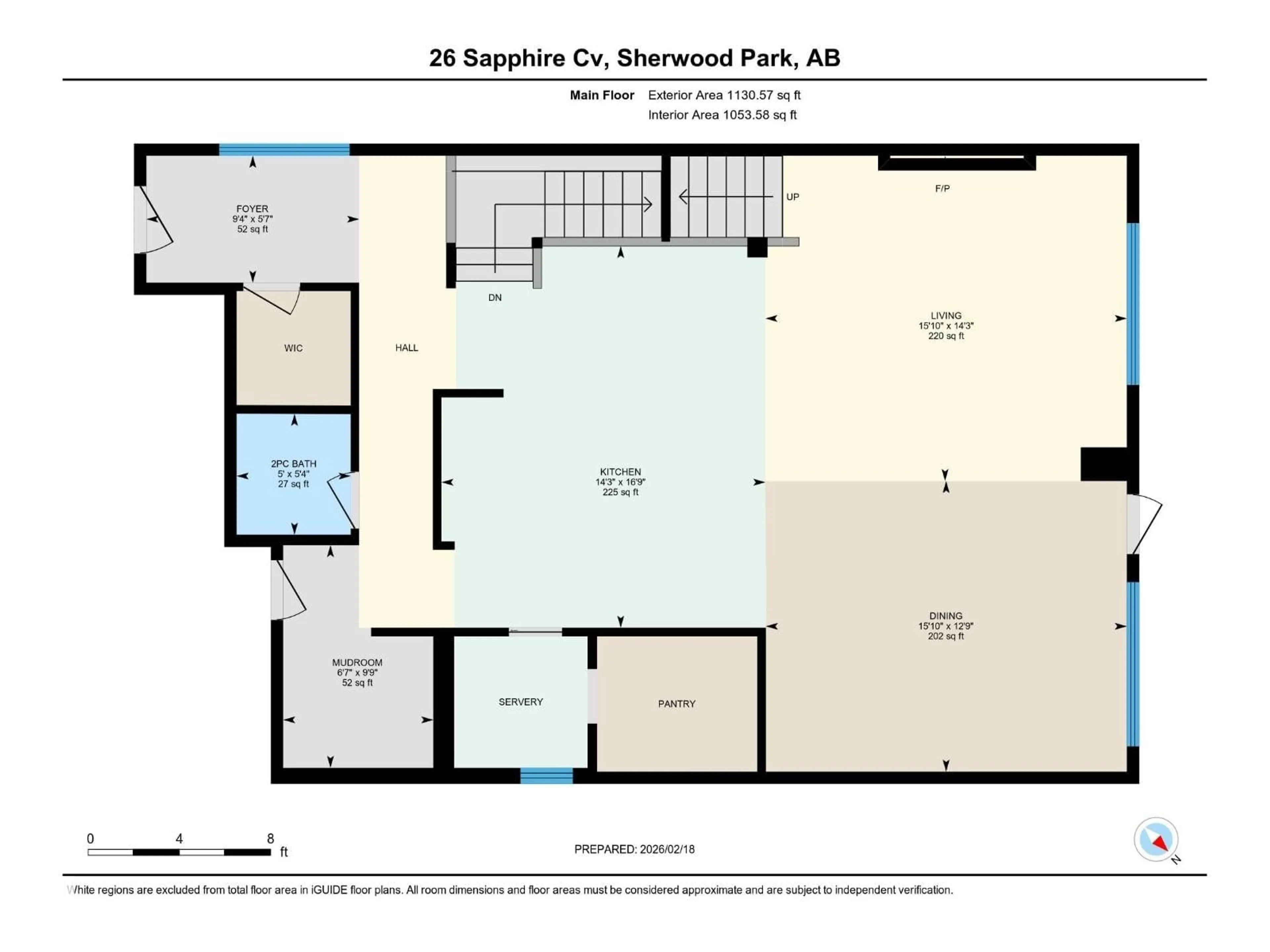 Floor plan for 26 SAPPHIRE CV, Sherwood Park Alberta T8H1Z8