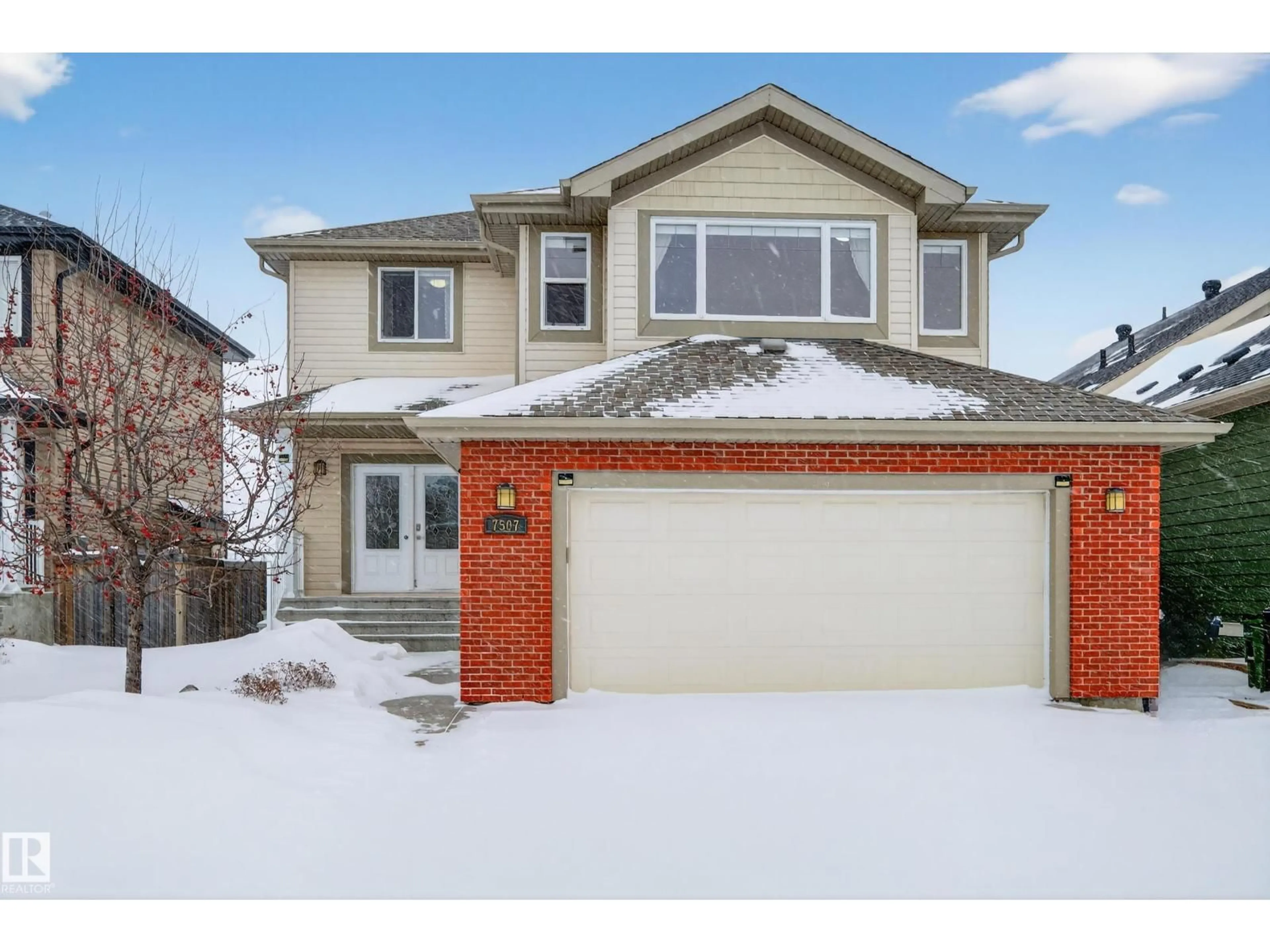 Home with brick exterior material, street for 7507 SPEAKER WY, Edmonton Alberta T6R0R5