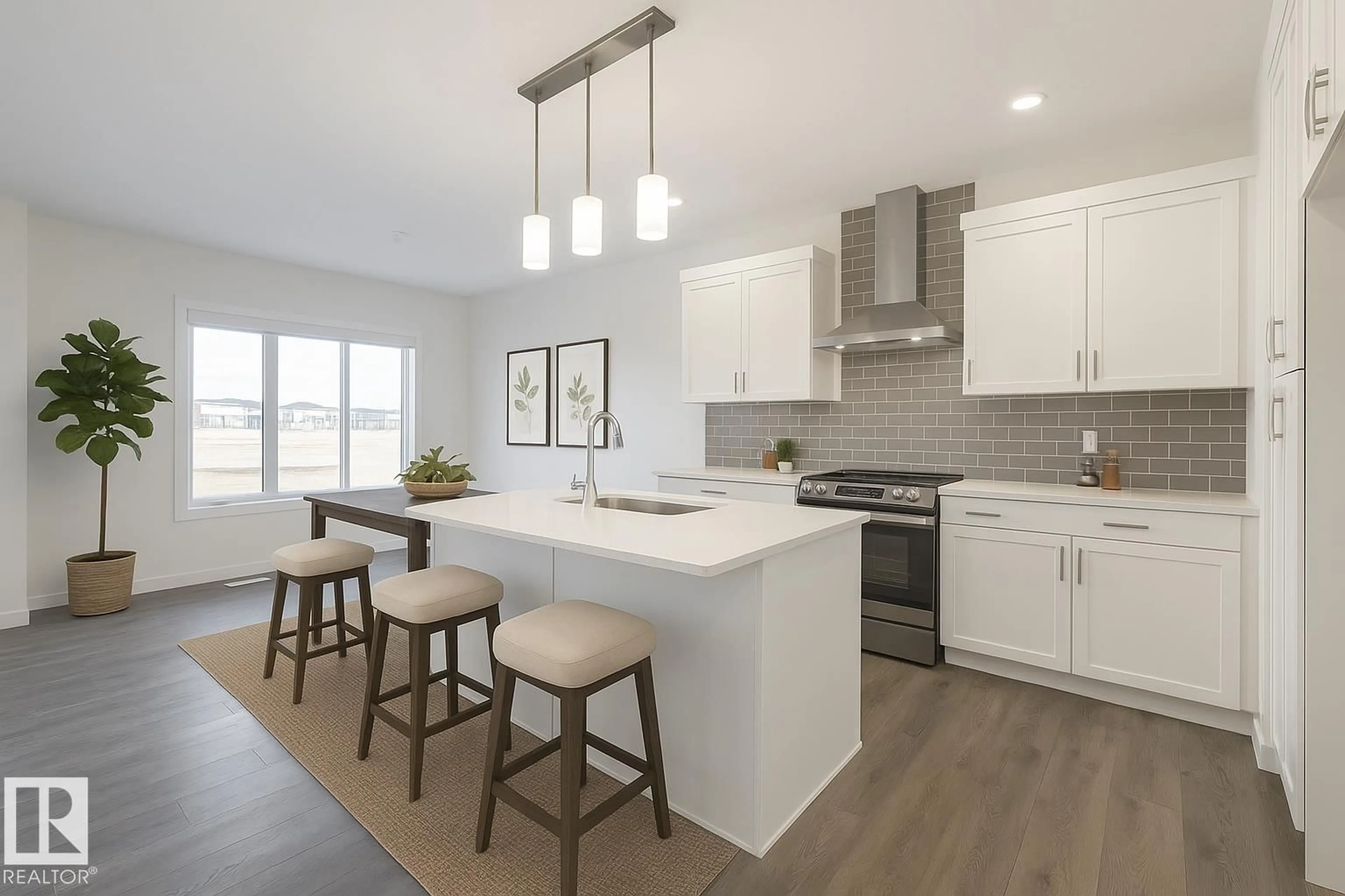 Open concept kitchen, unknown for SW - 7805 KIPNES LI, Edmonton Alberta T6W0A6