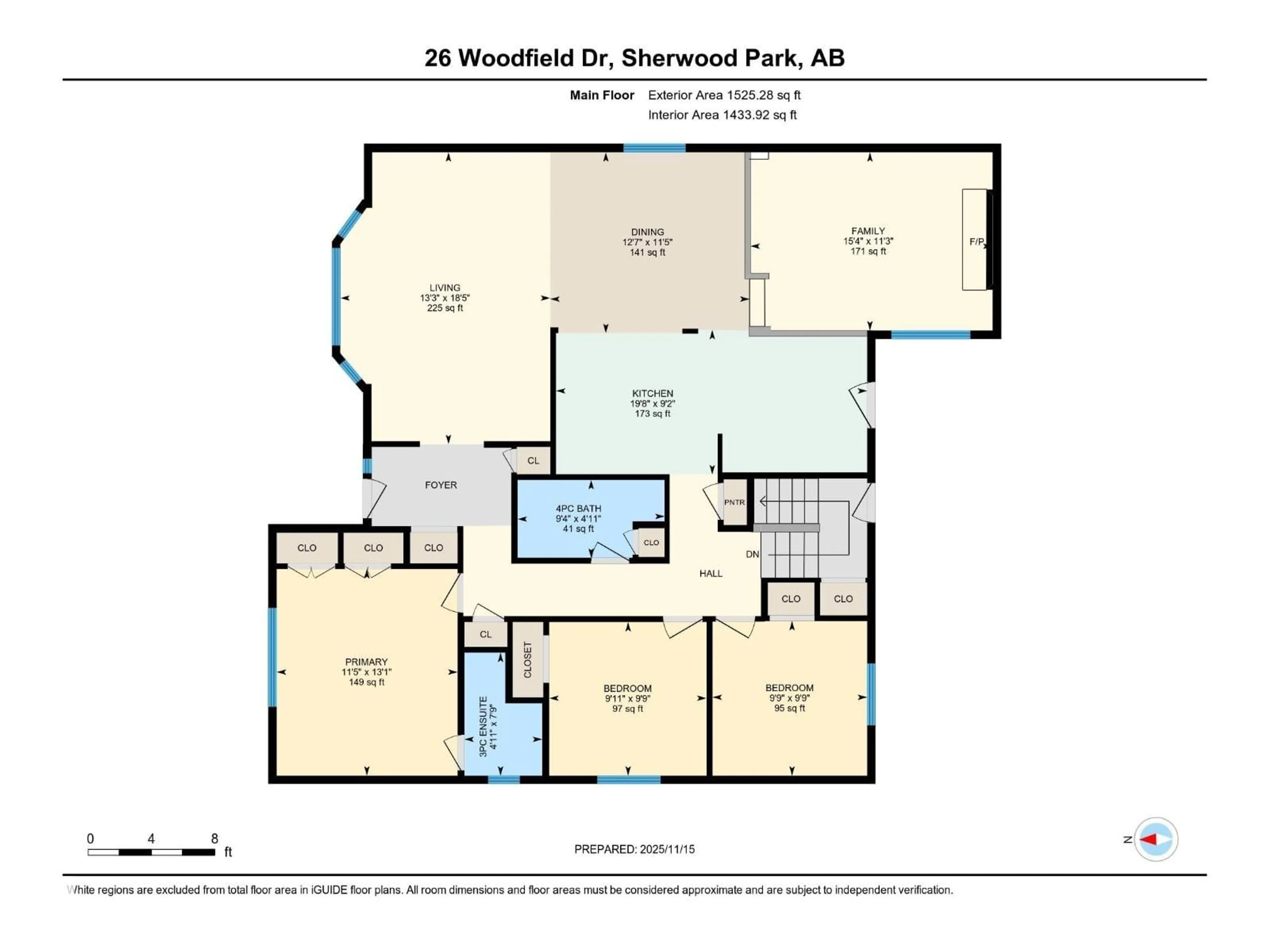 Floor plan for 26 WOODFIELD DR, Sherwood Park Alberta T8A4A3
