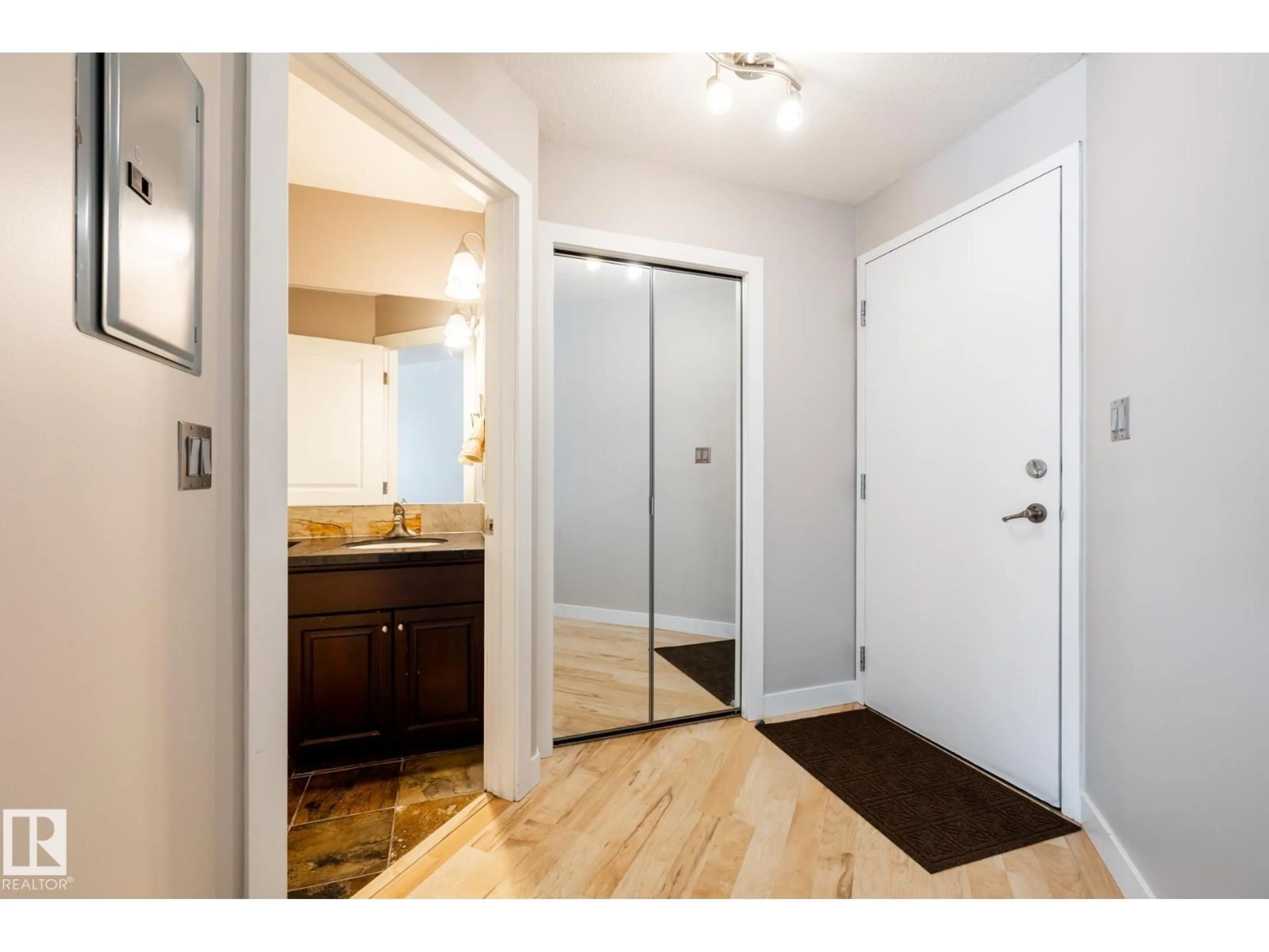 Indoor entryway for #304 - 9336 JASPER AV, Edmonton Alberta T5H3T5