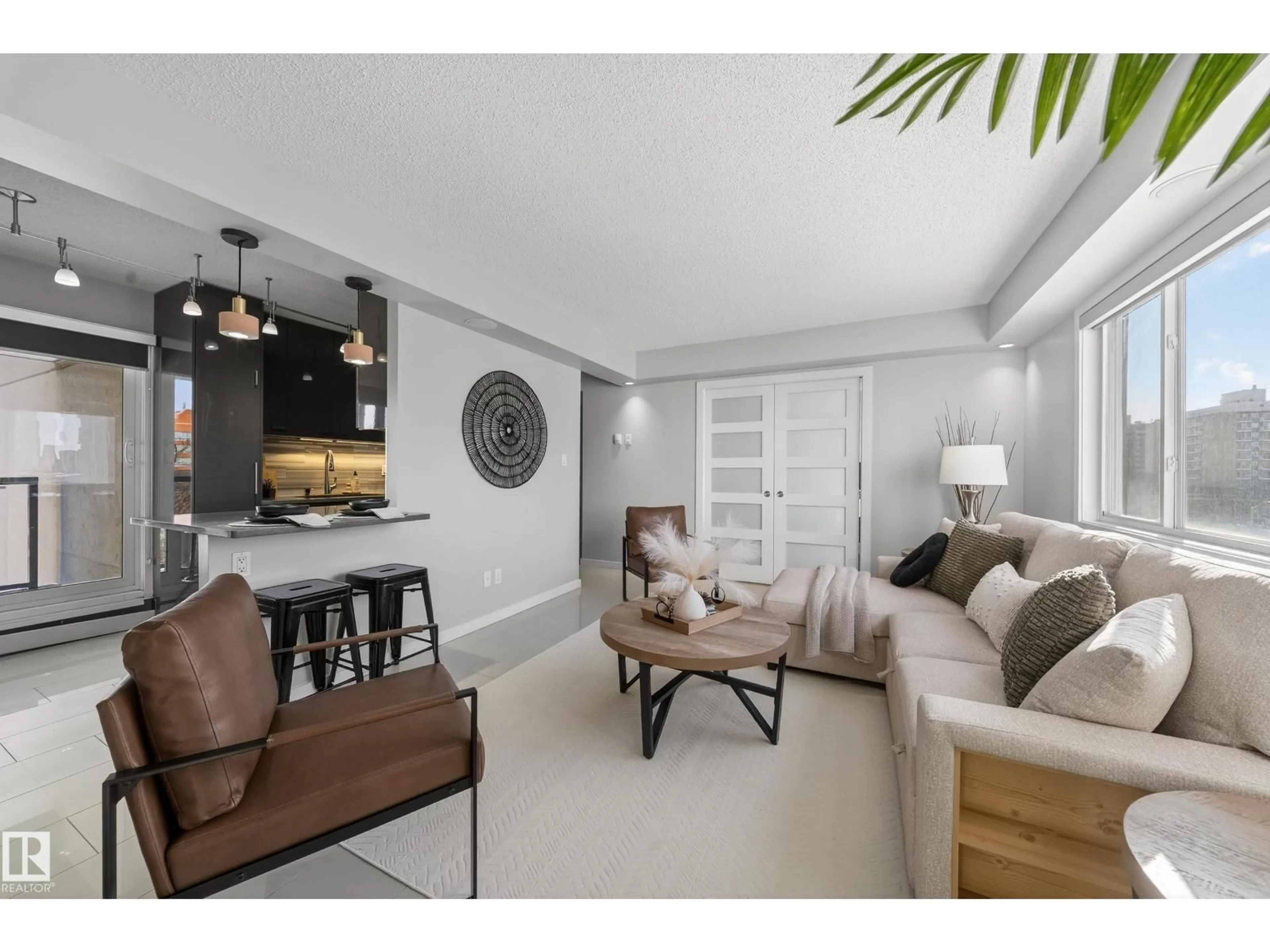 Living room with furniture, unknown for #504 - 10140 115 ST, Edmonton Alberta T5K1T5