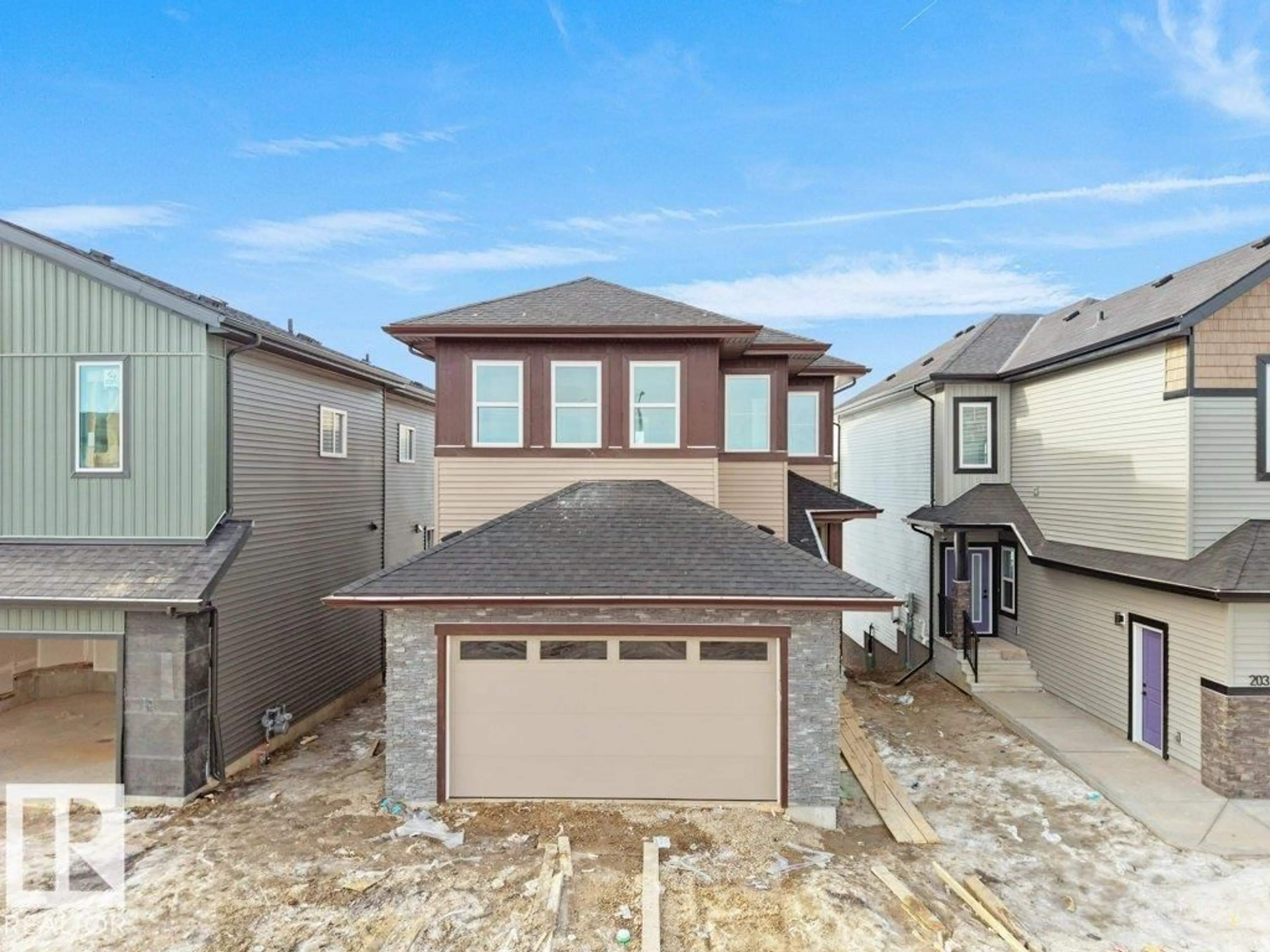 A pic from outside/outdoor area/front of a property/back of a property/a pic from drone, street for 205 CRYSTAL CREEK DR, Leduc Alberta T9E0X6