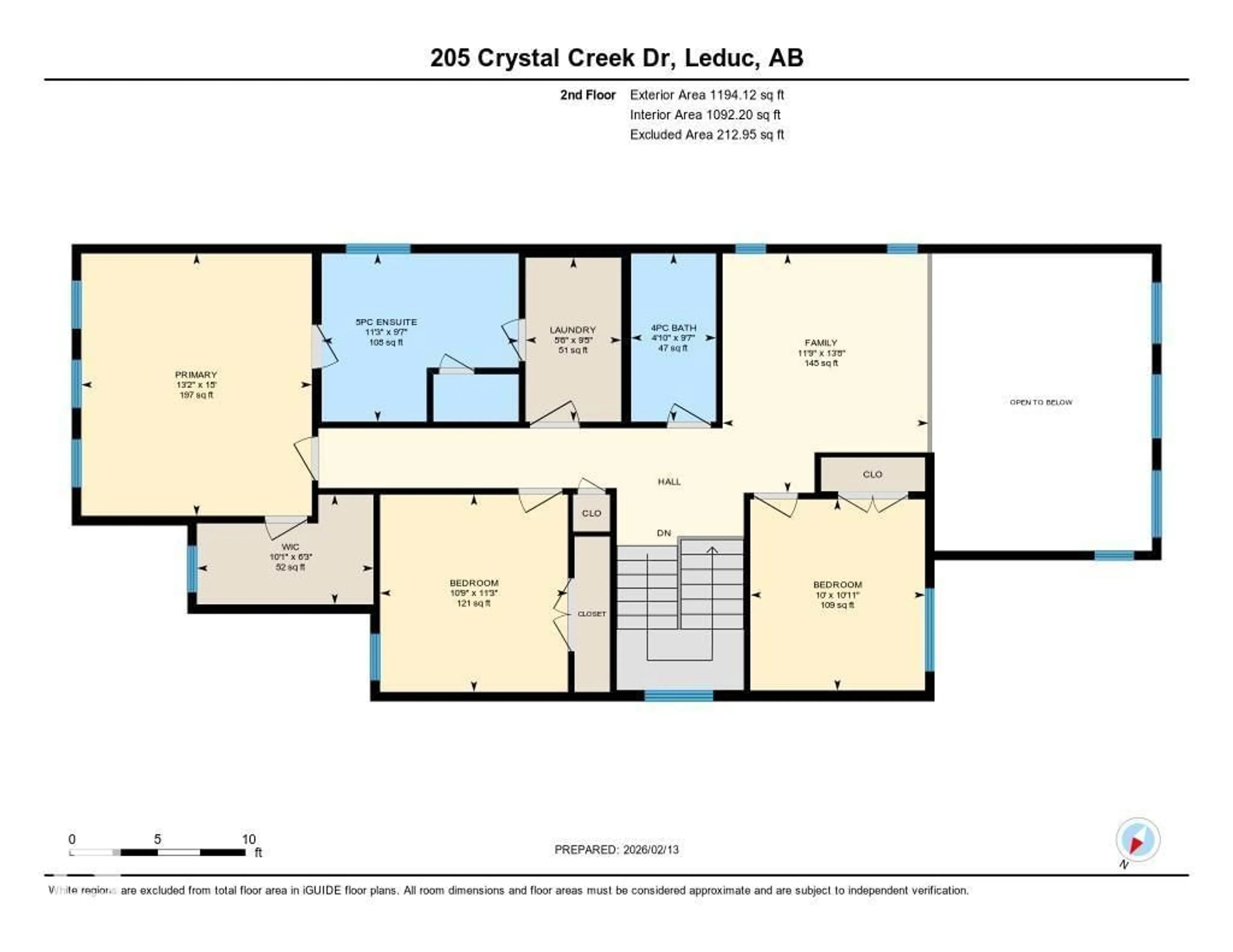Floor plan for 205 CRYSTAL CREEK DR, Leduc Alberta T9E0X6