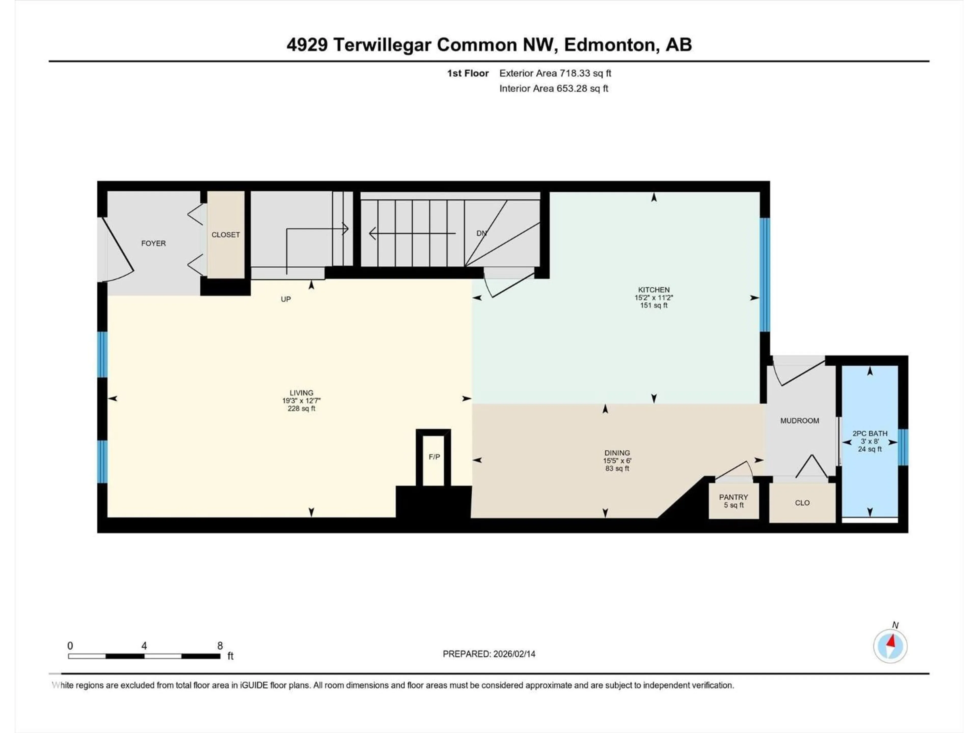 Floor plan for 4929 TERWILLEGAR CM, Edmonton Alberta T6R0P5