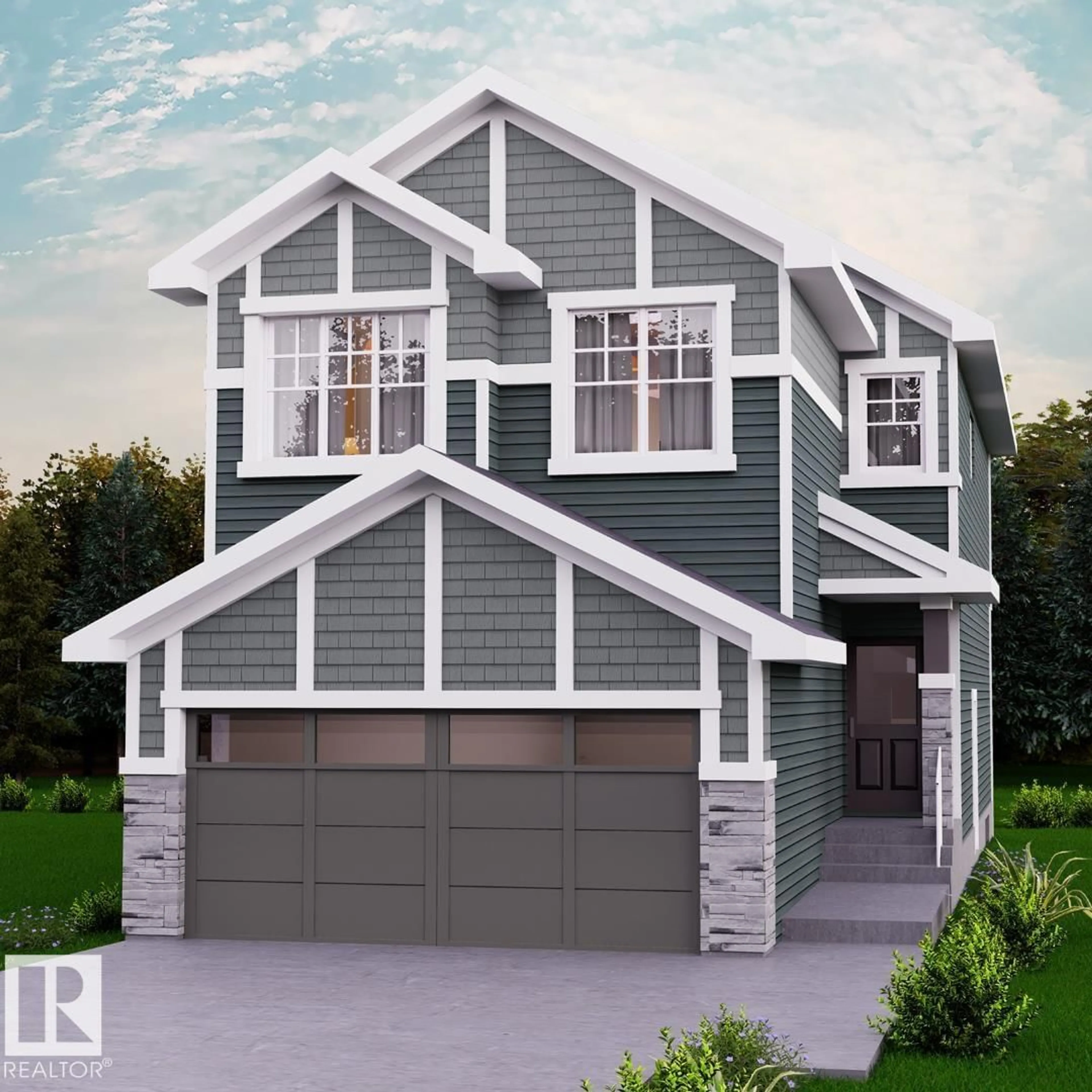 Home with vinyl exterior material, street for 302 FALCON CR, Leduc Alberta T0B3M3