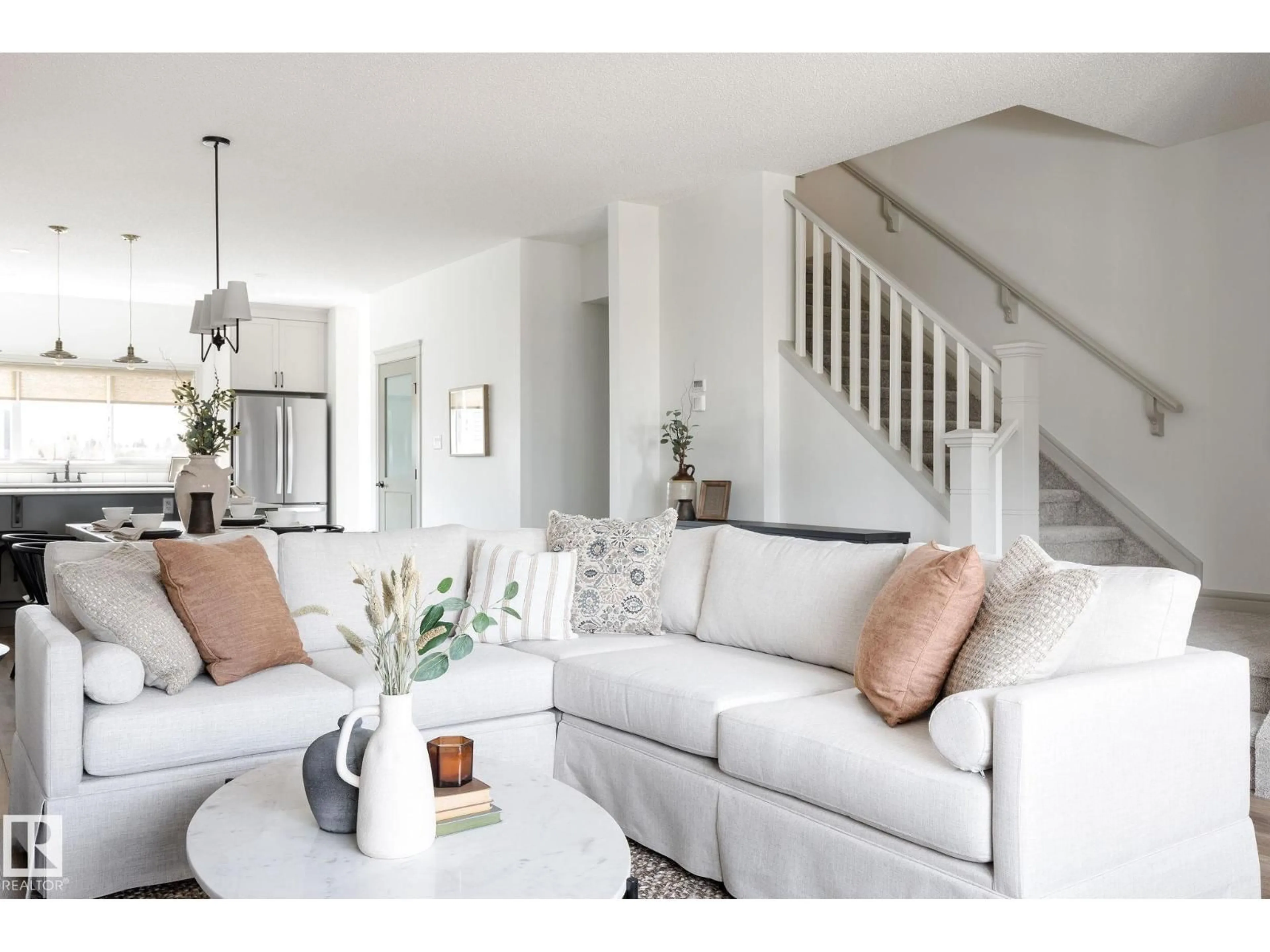 Living room with furniture, unknown for NW - 21204 25 AV, Edmonton Alberta T6M1L2