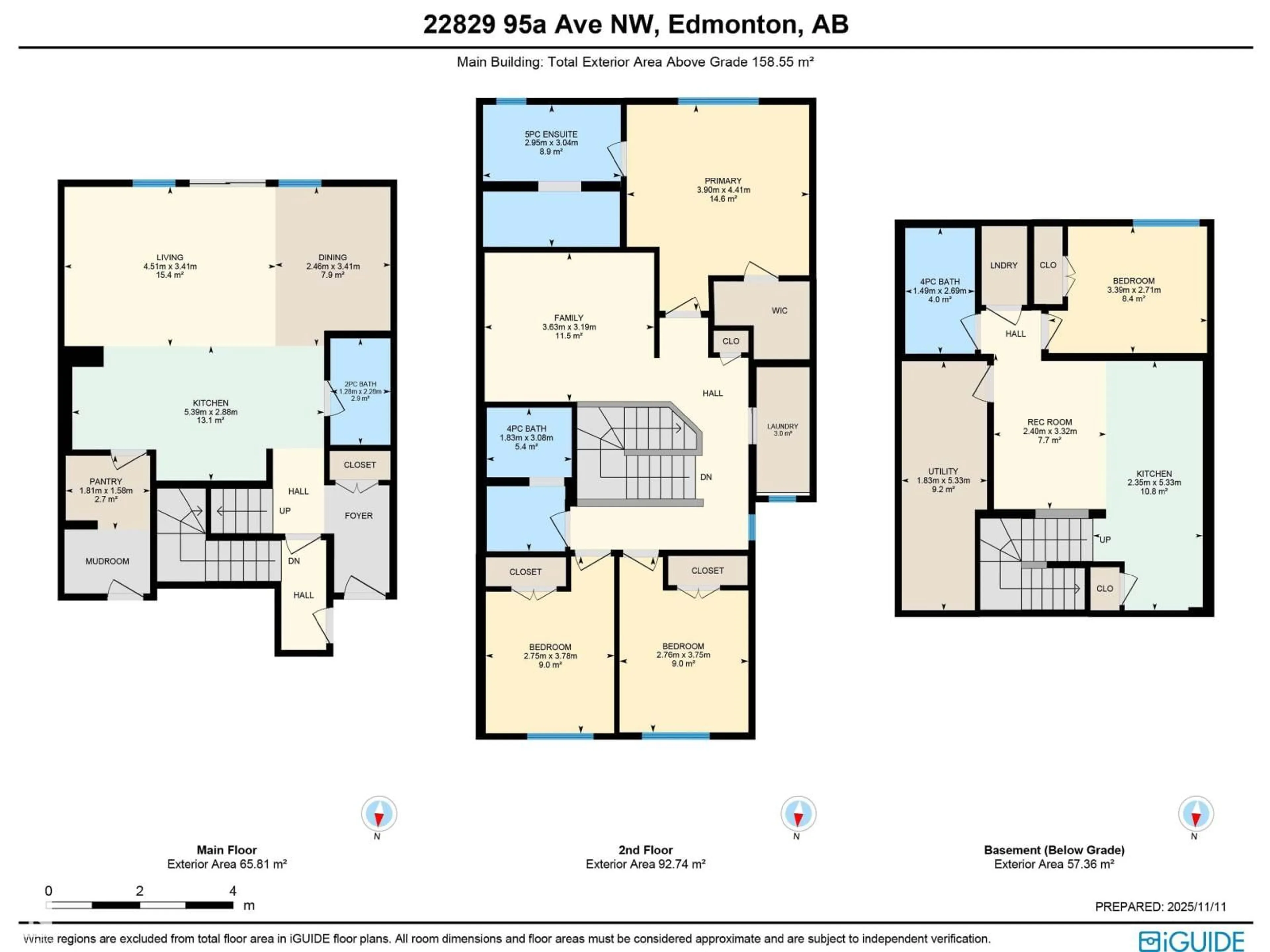 Floor plan for 22829 95A AV, Edmonton Alberta T5T7H5