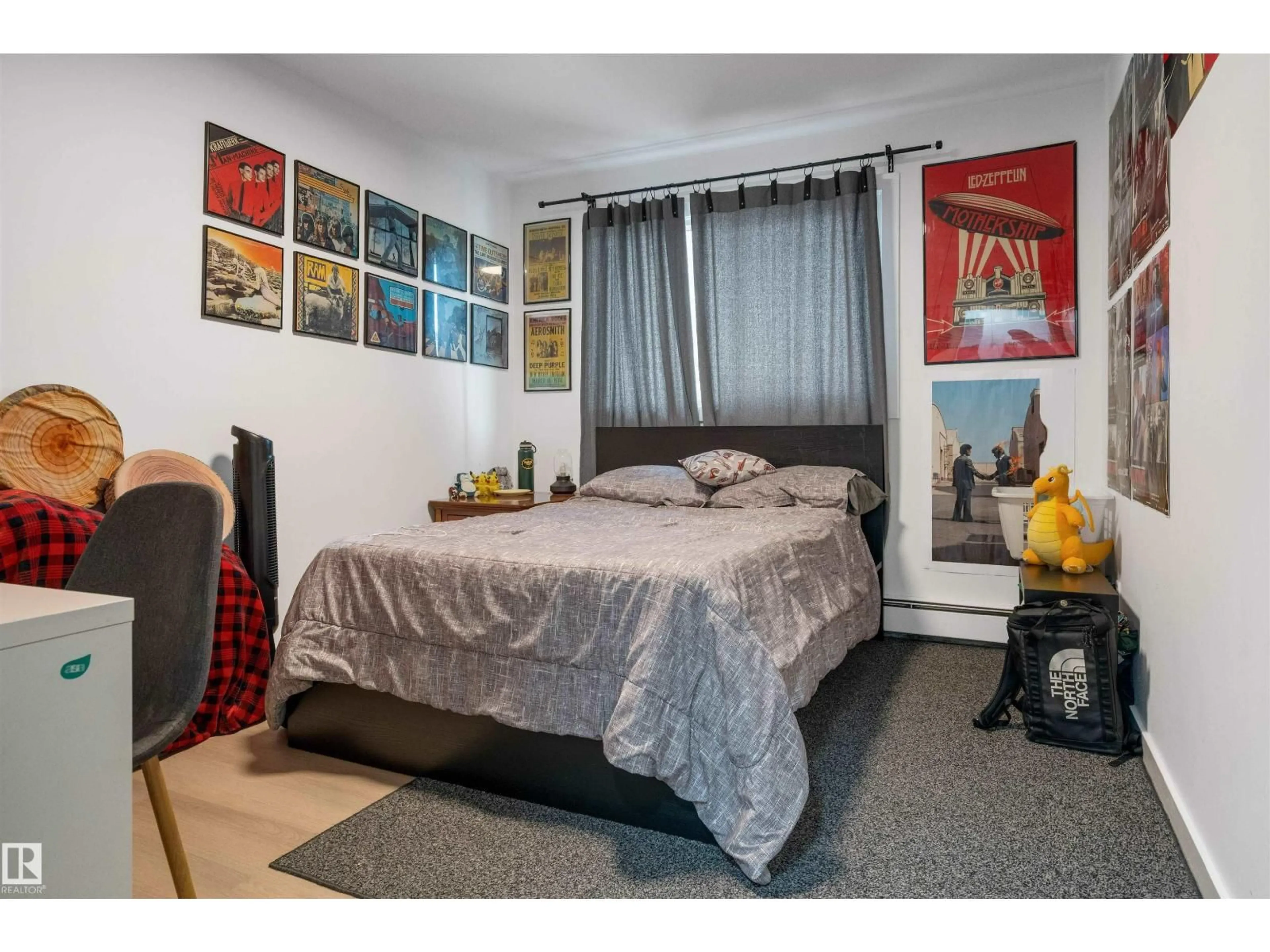 Bedroom with bed, unknown for 10619 64 AV, Edmonton Alberta T6H1T1