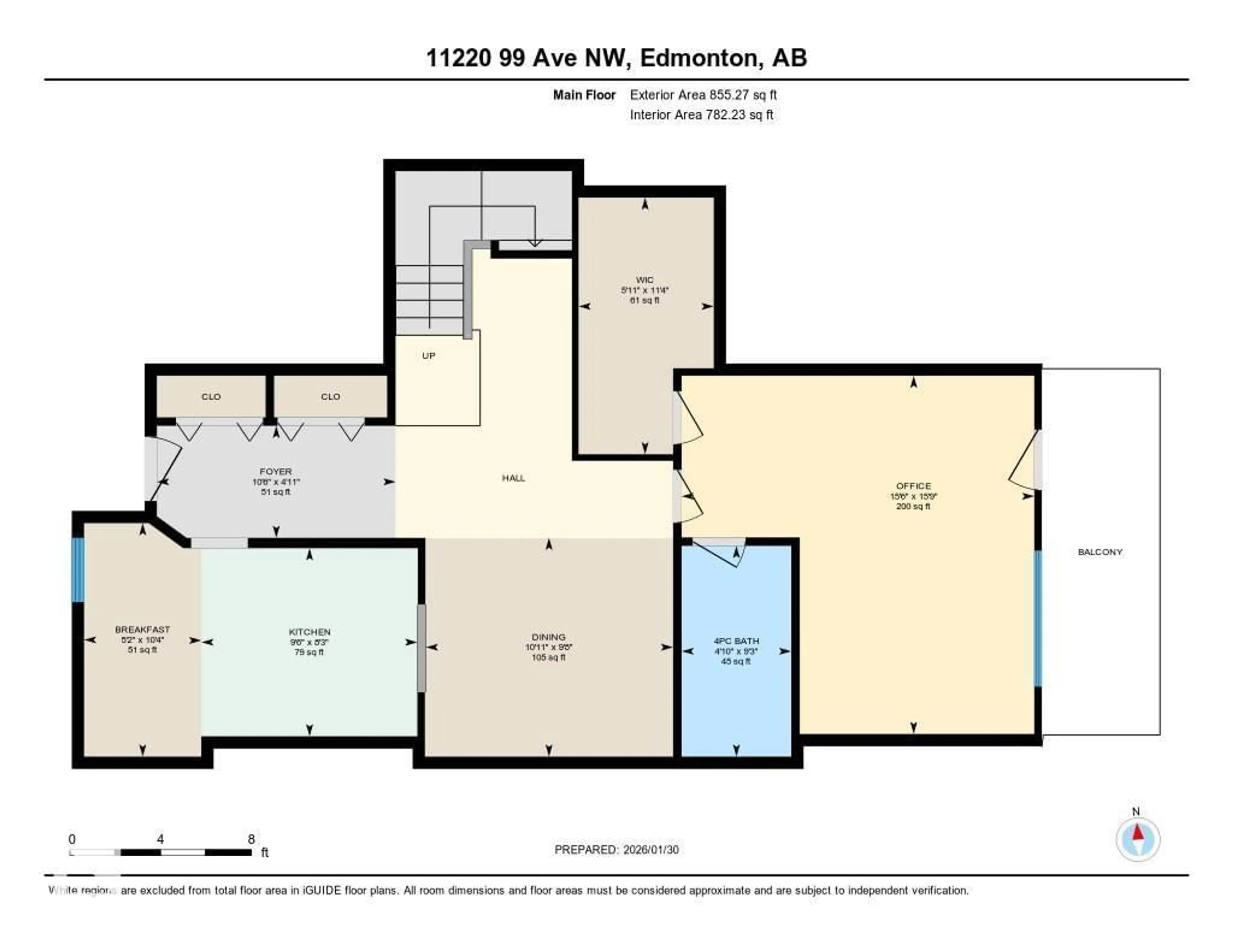 Floor plan for #310 - 11220 99 AV, Edmonton Alberta T5K2K6