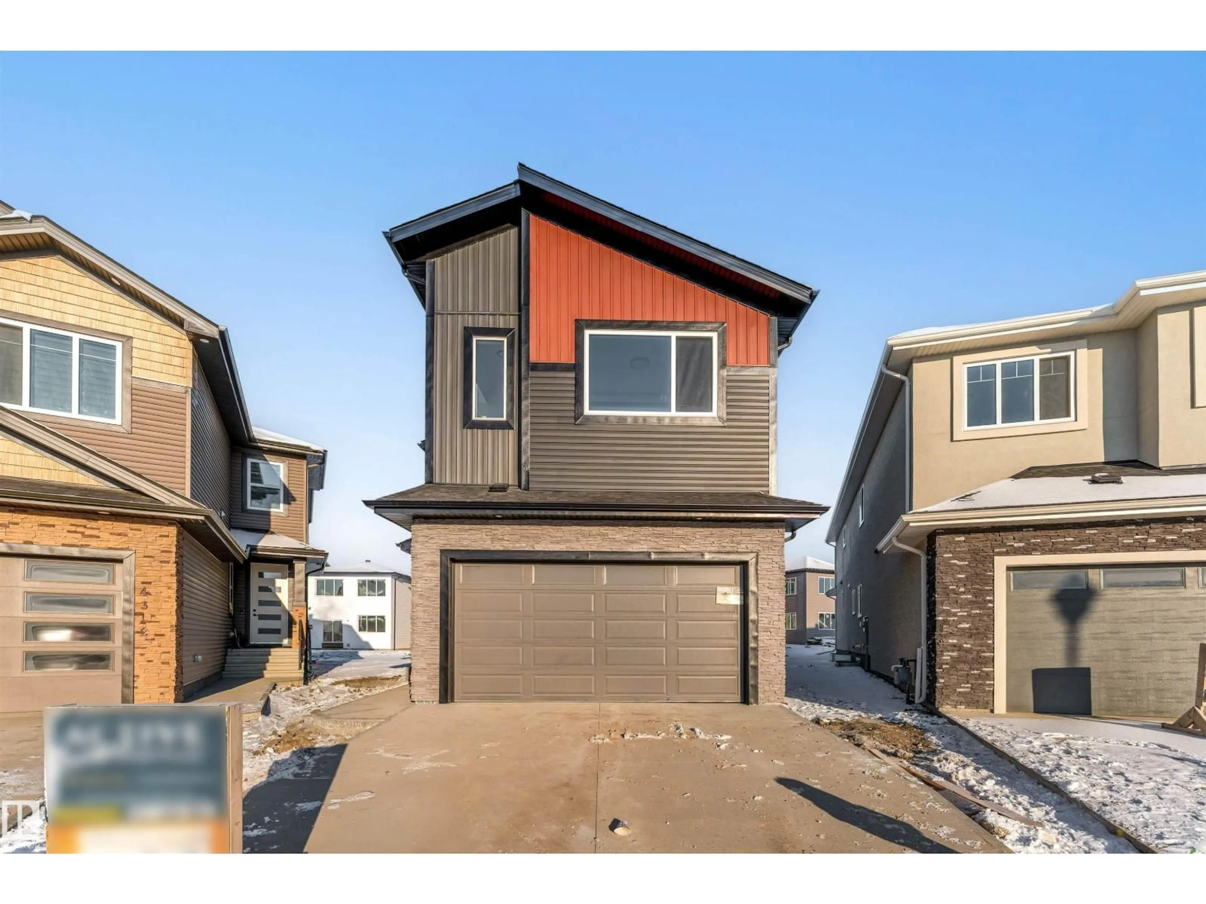 Home with vinyl exterior material, street for 4313 35 ST, Beaumont Alberta T4X3G6